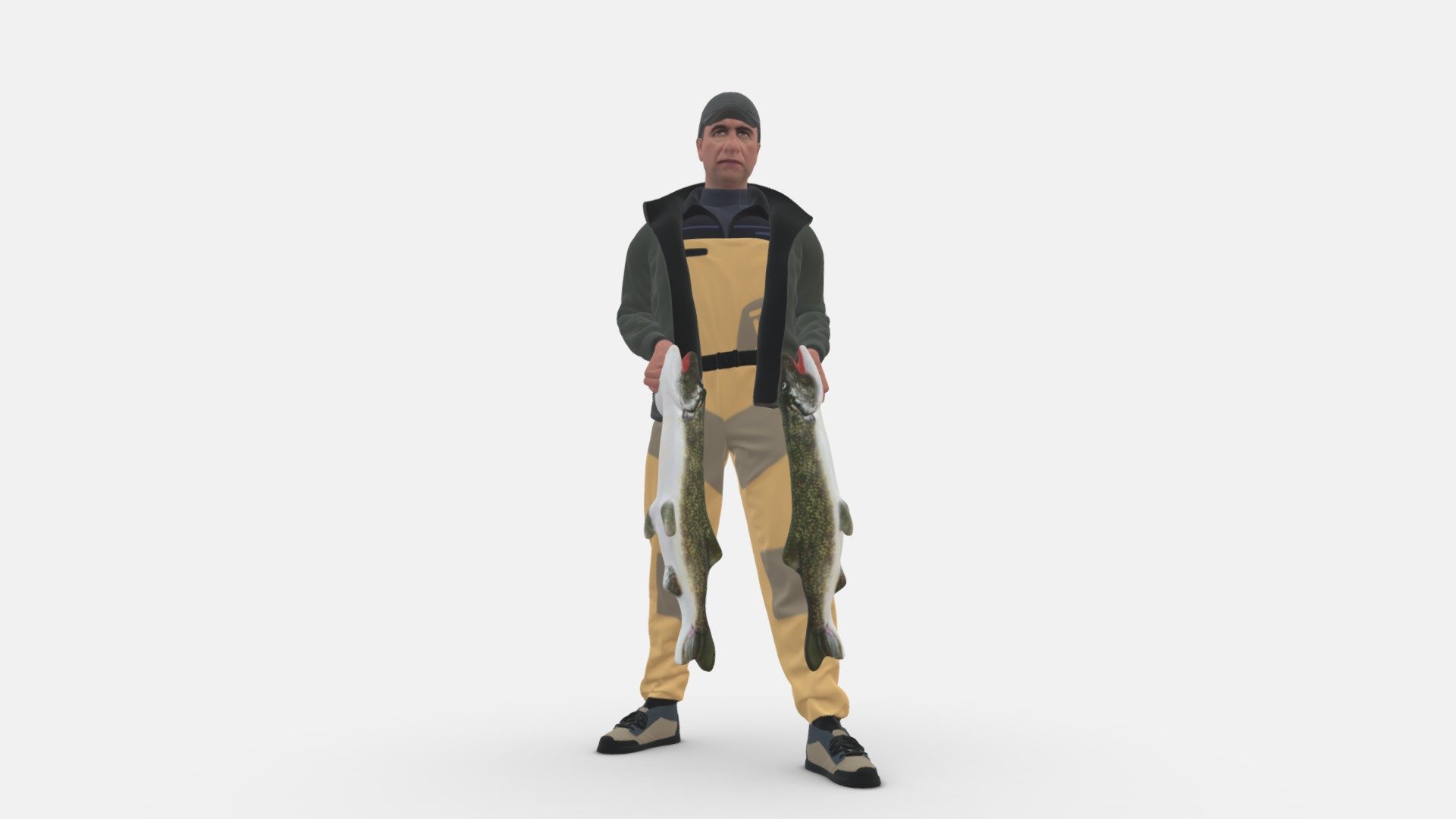 Fisherman 1102 3d model