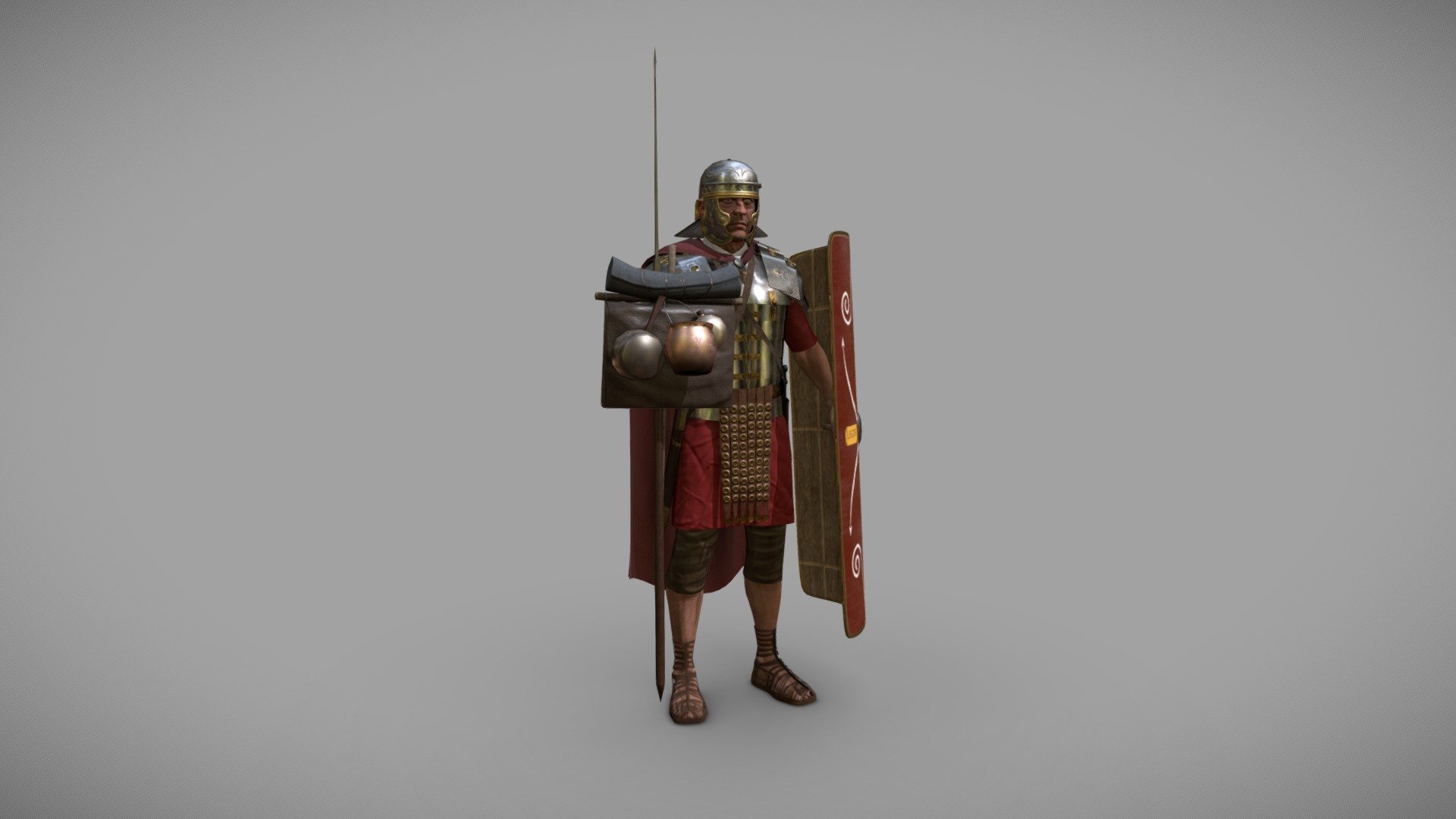 Roman legionnaire. 2nd half of the 1st century 3d model