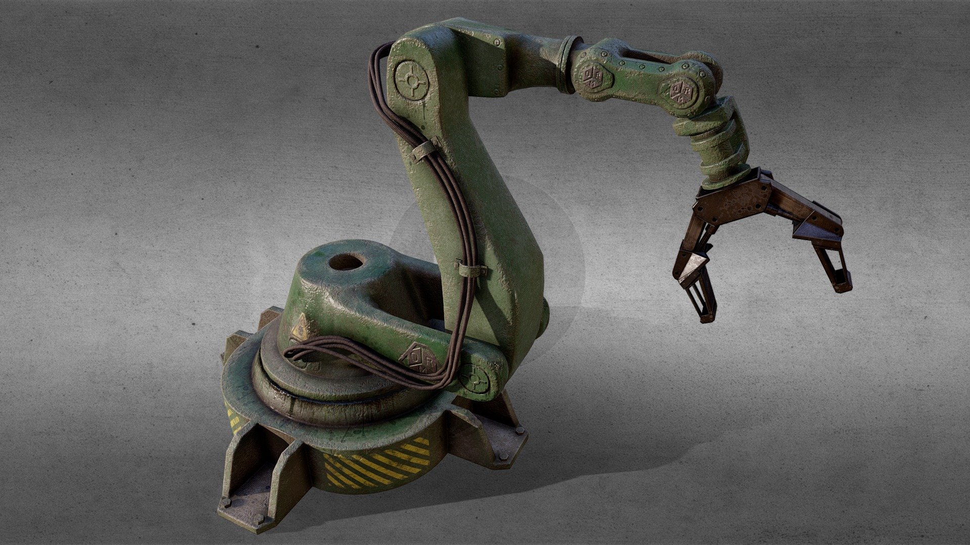 Industrial robot 3d model