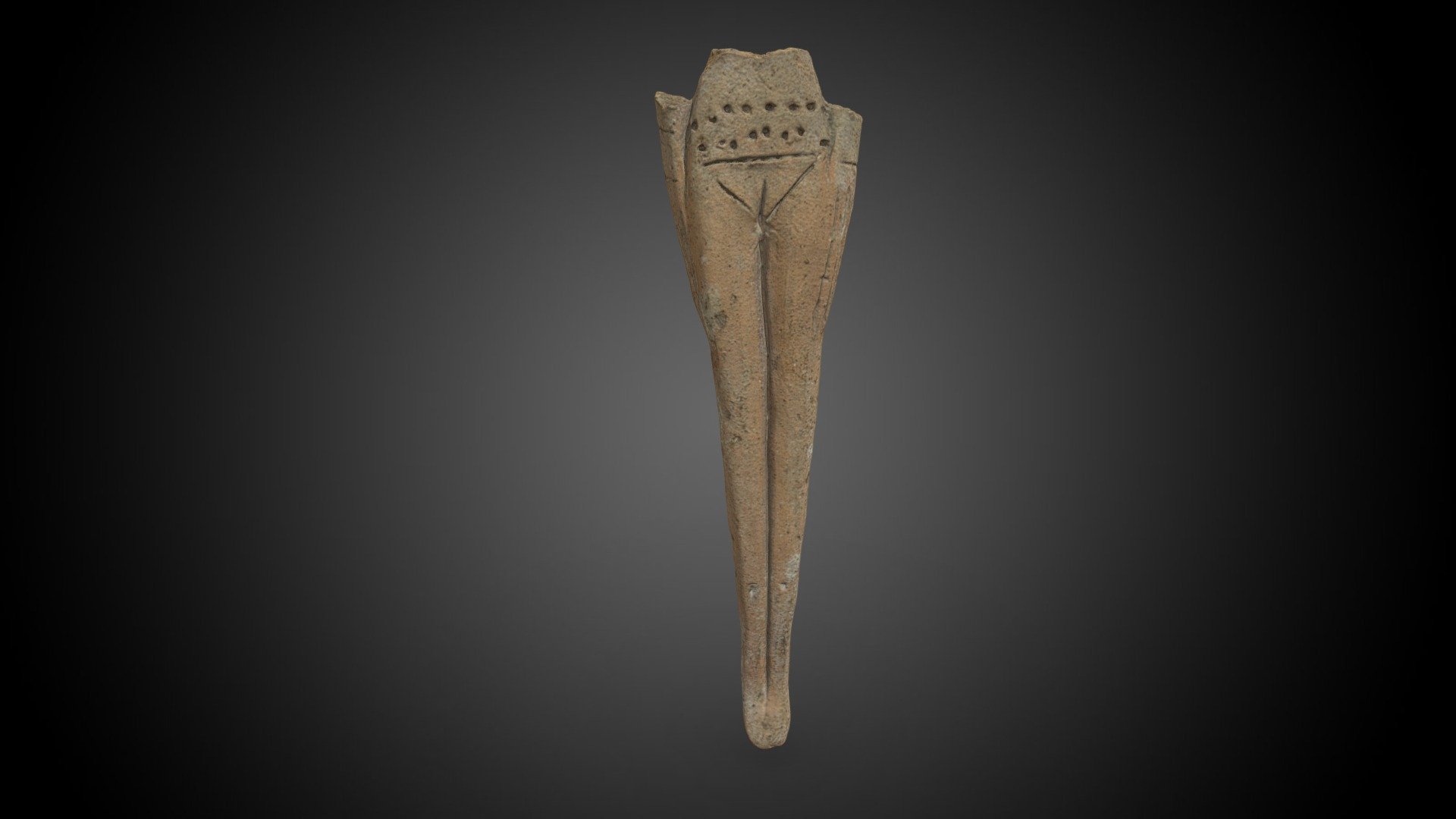 Fragment of a Female Figurine 3d model