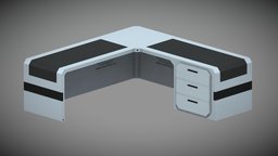 Sci-Fi Furniture Pack AAA: Desk B