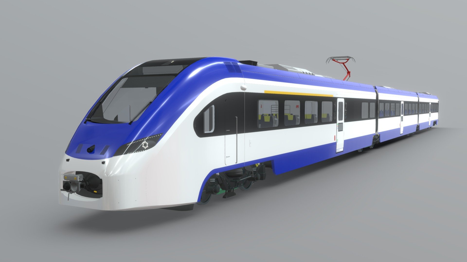 Intercity EMU Train [Full Interior] 3d model