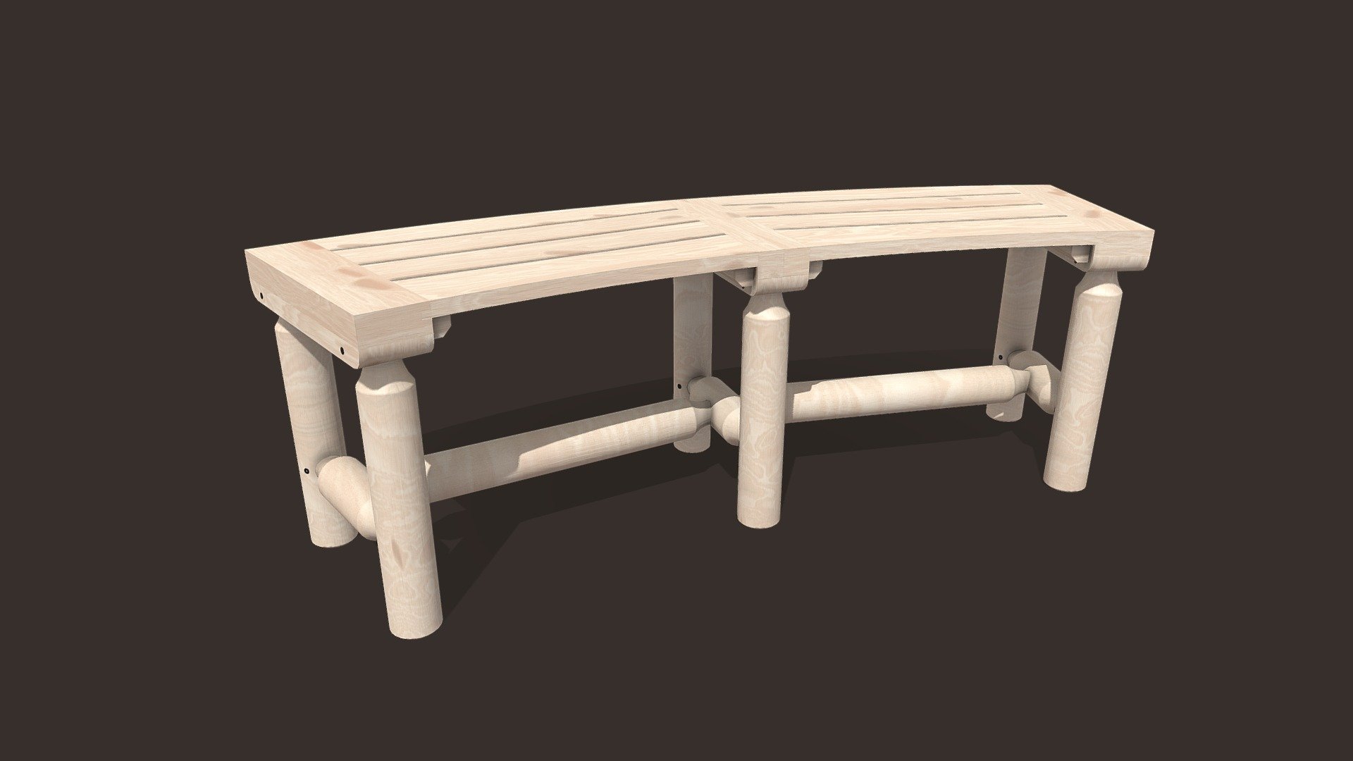 Garden Bench 3d model