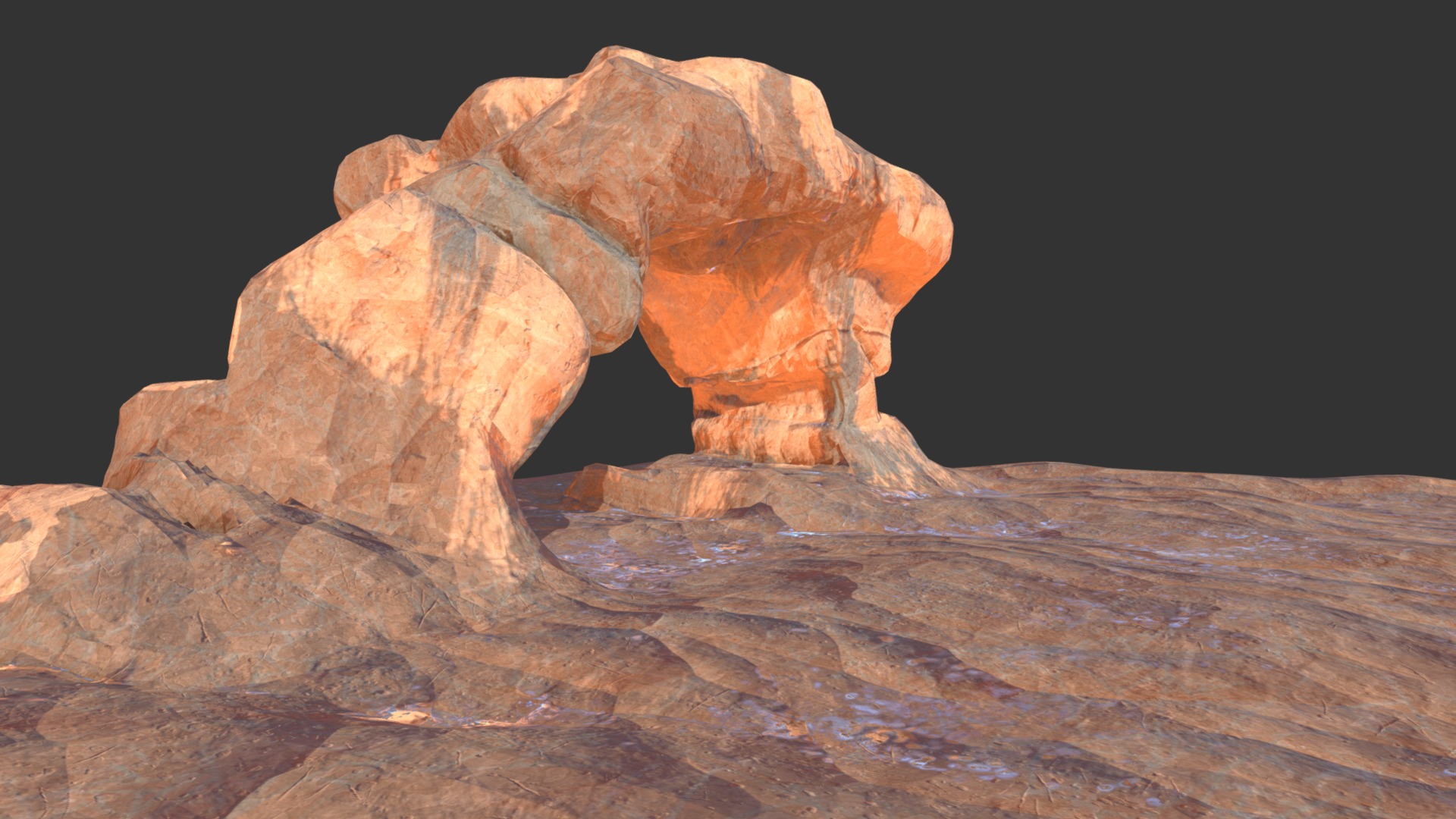 rocks desert 3d model