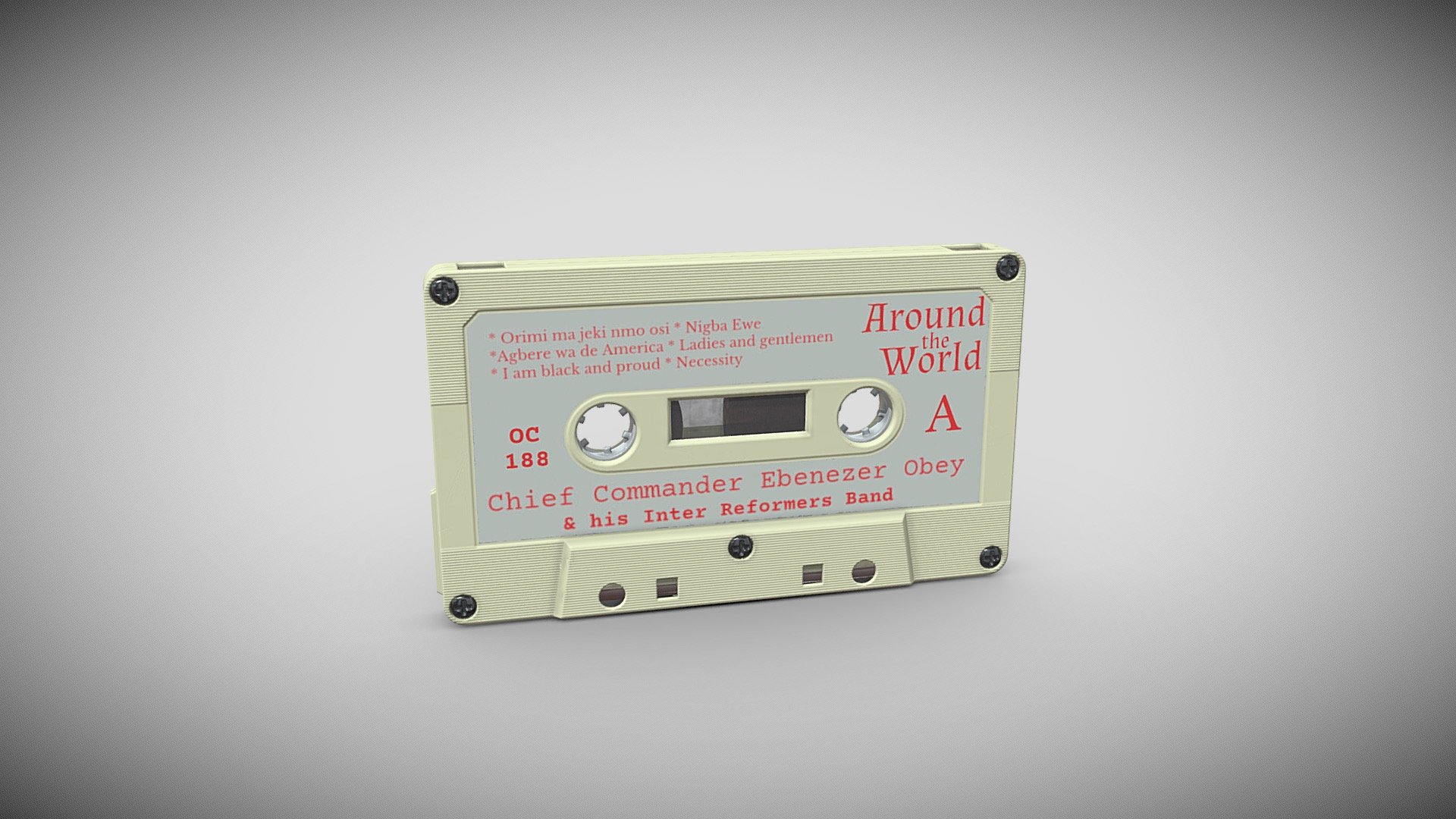 Compact Cassette 03 3d model