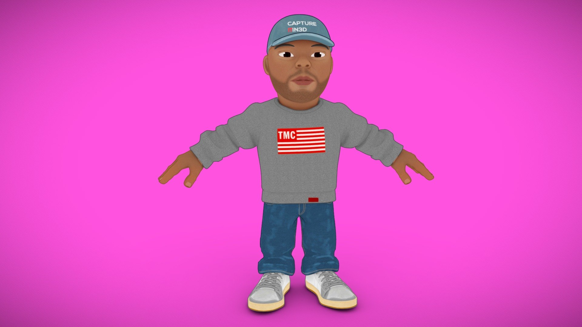 David Cartoon 3d model