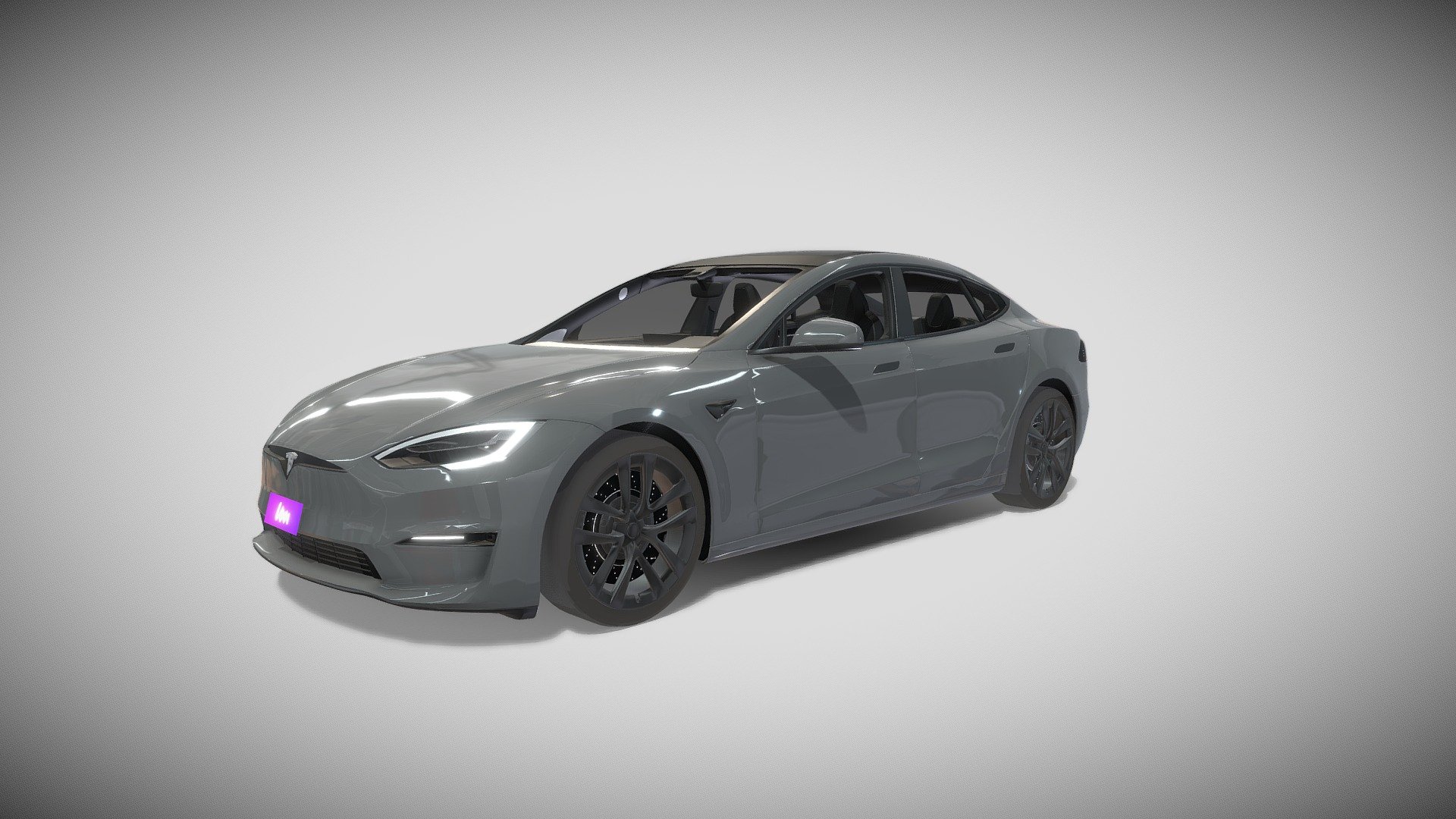 Tesla Model S Plaid 3d model