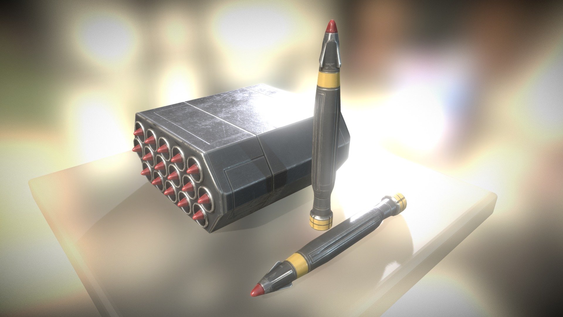 Anti Air Rocket Battery 3d model