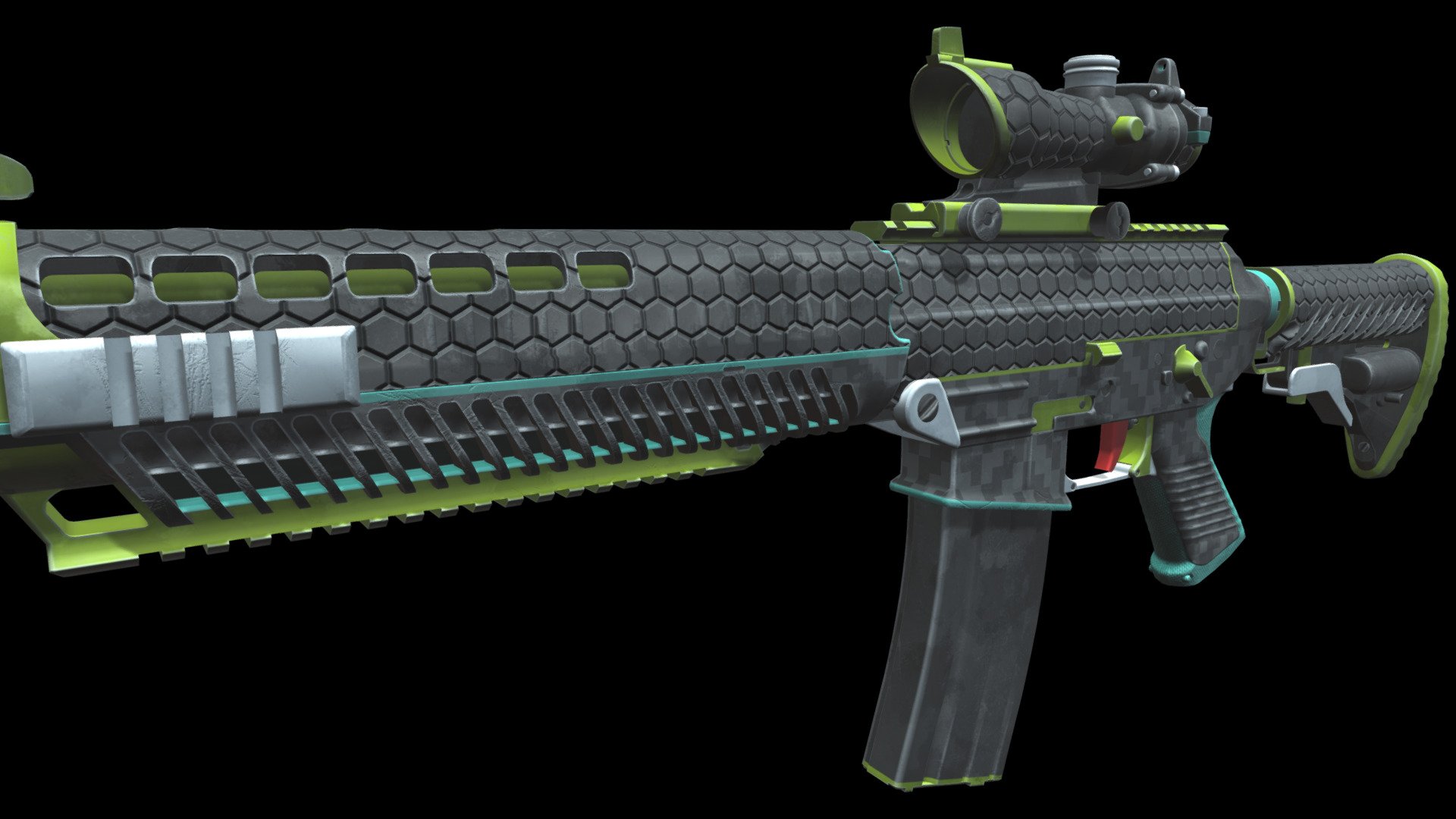 SG 553 | Lithium 3d model