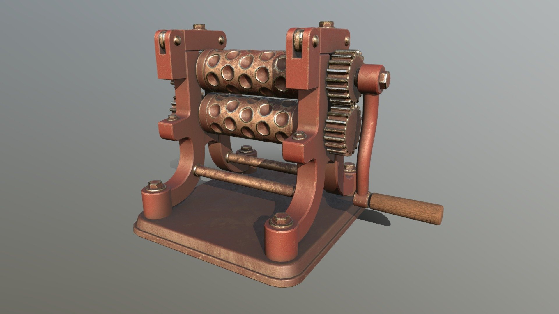 Stylized Candy Drop Roller 3d model