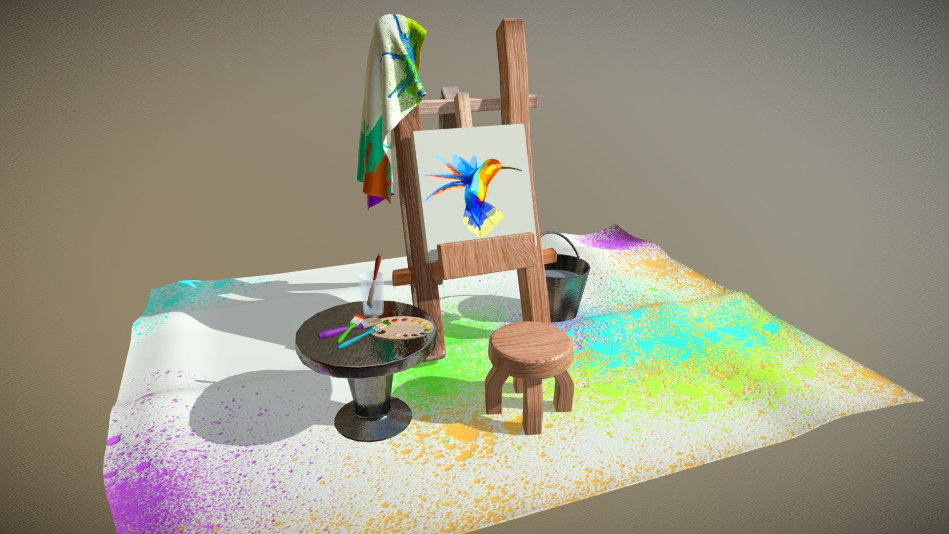 Paint_studio 3d model