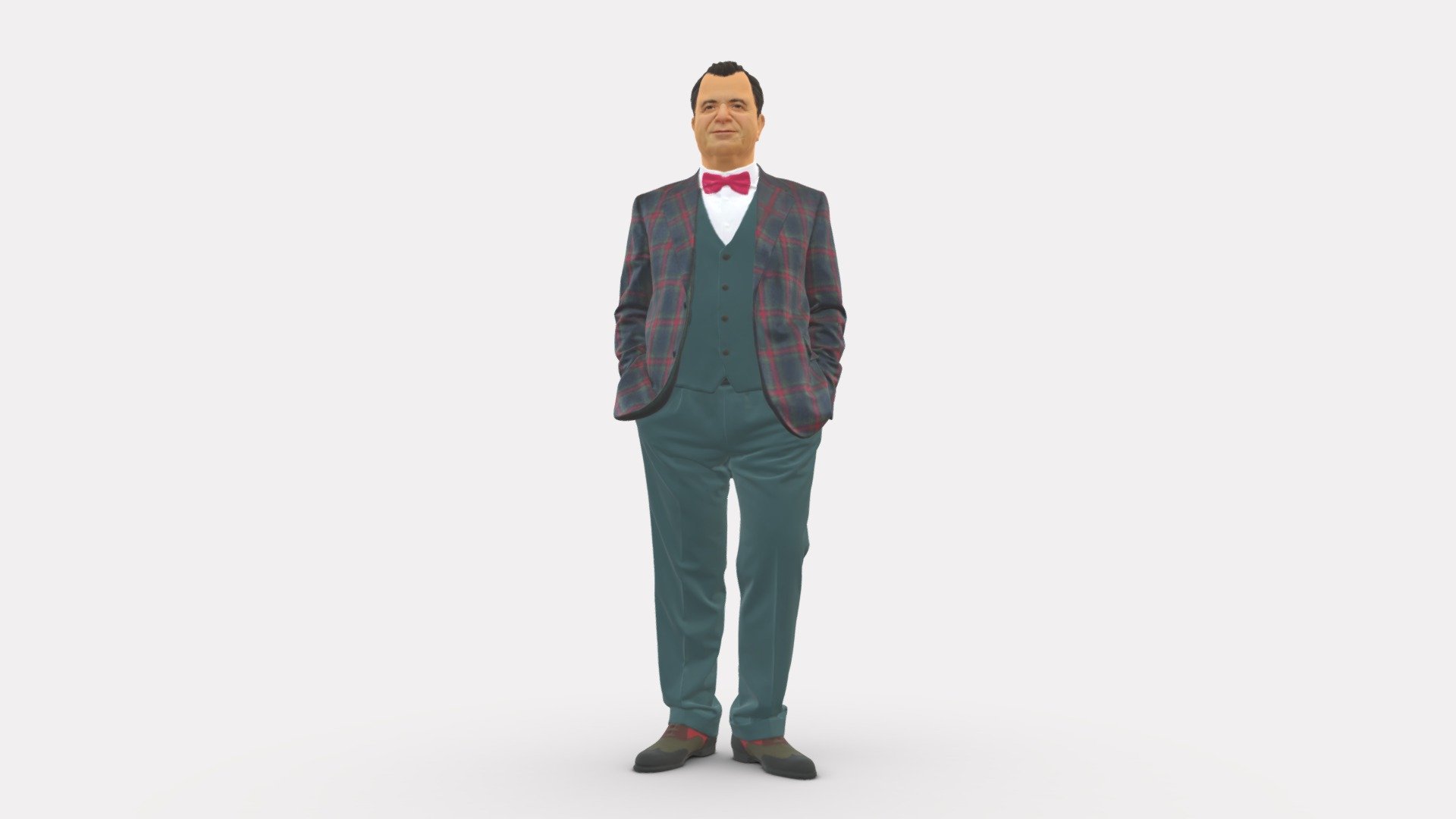 Man In Jacket 0289 3d model