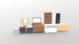 Cabinet Pack | Blender-UE5-C4D-3DS-max | 4