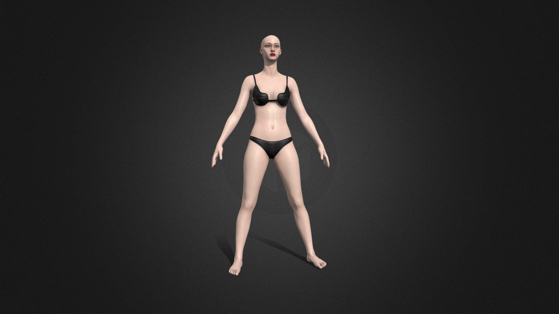 Female body 3d model