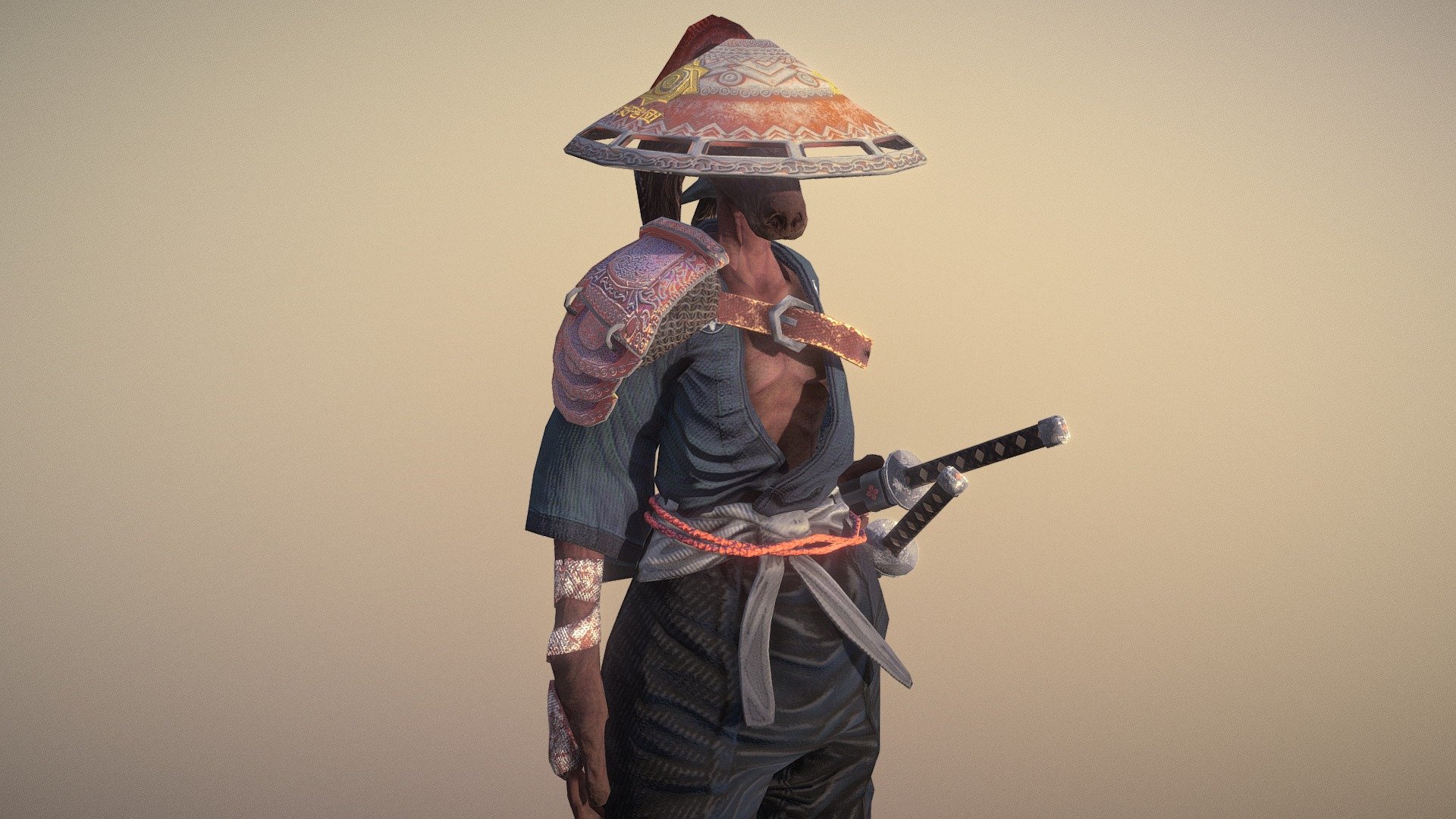 Samurai 3d model