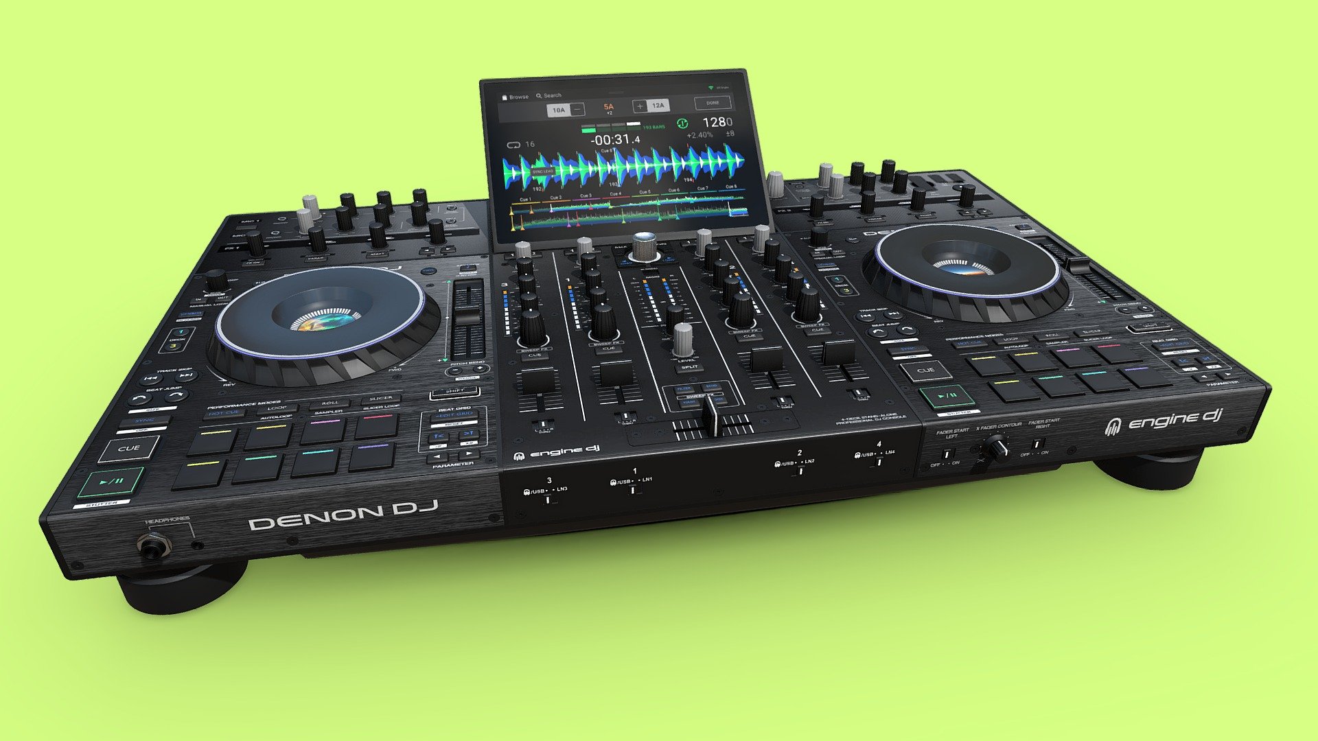 DENON DJ PRIME 4 3d model