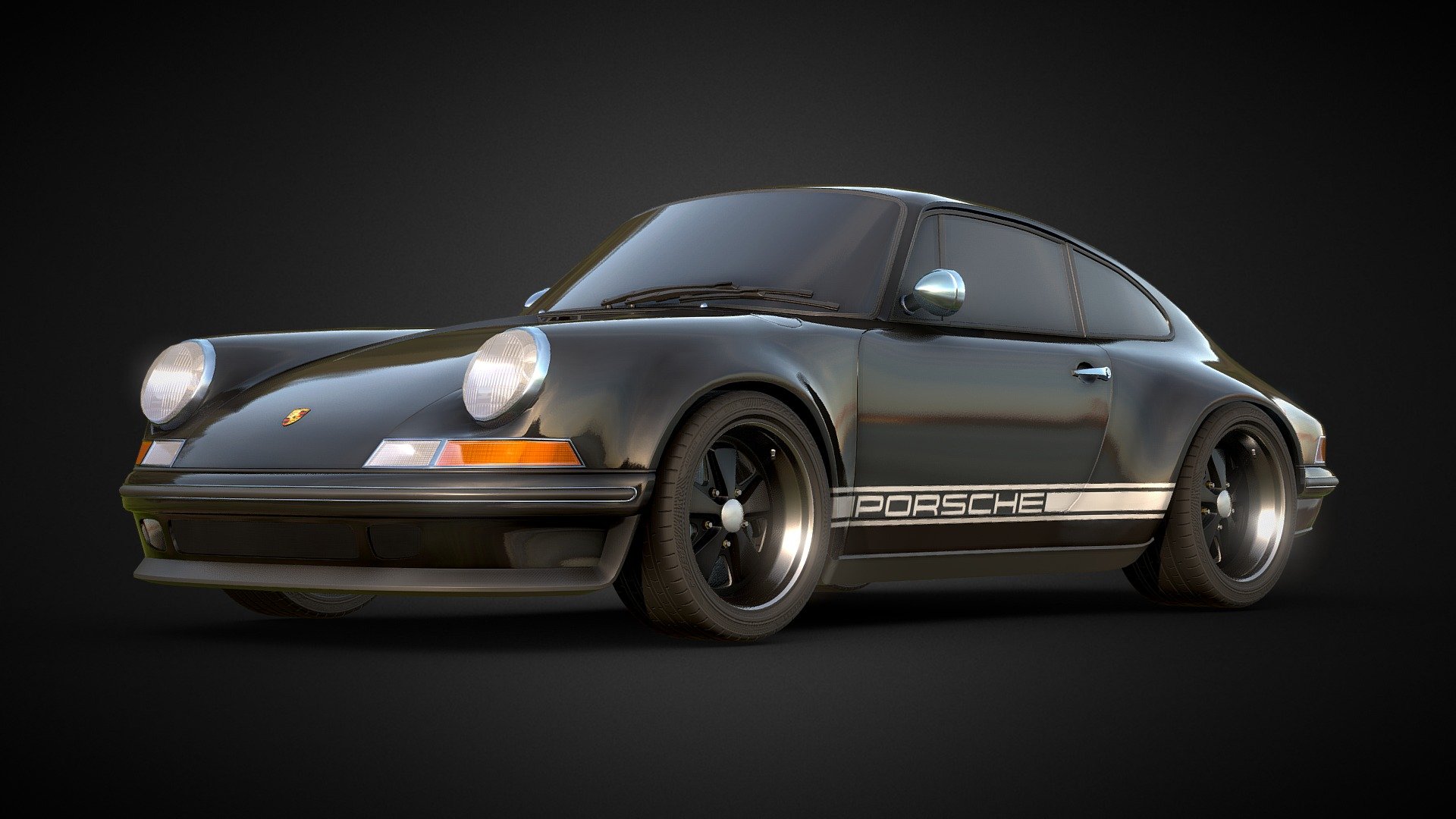 Porsche Singer 911 Turbo 3d model