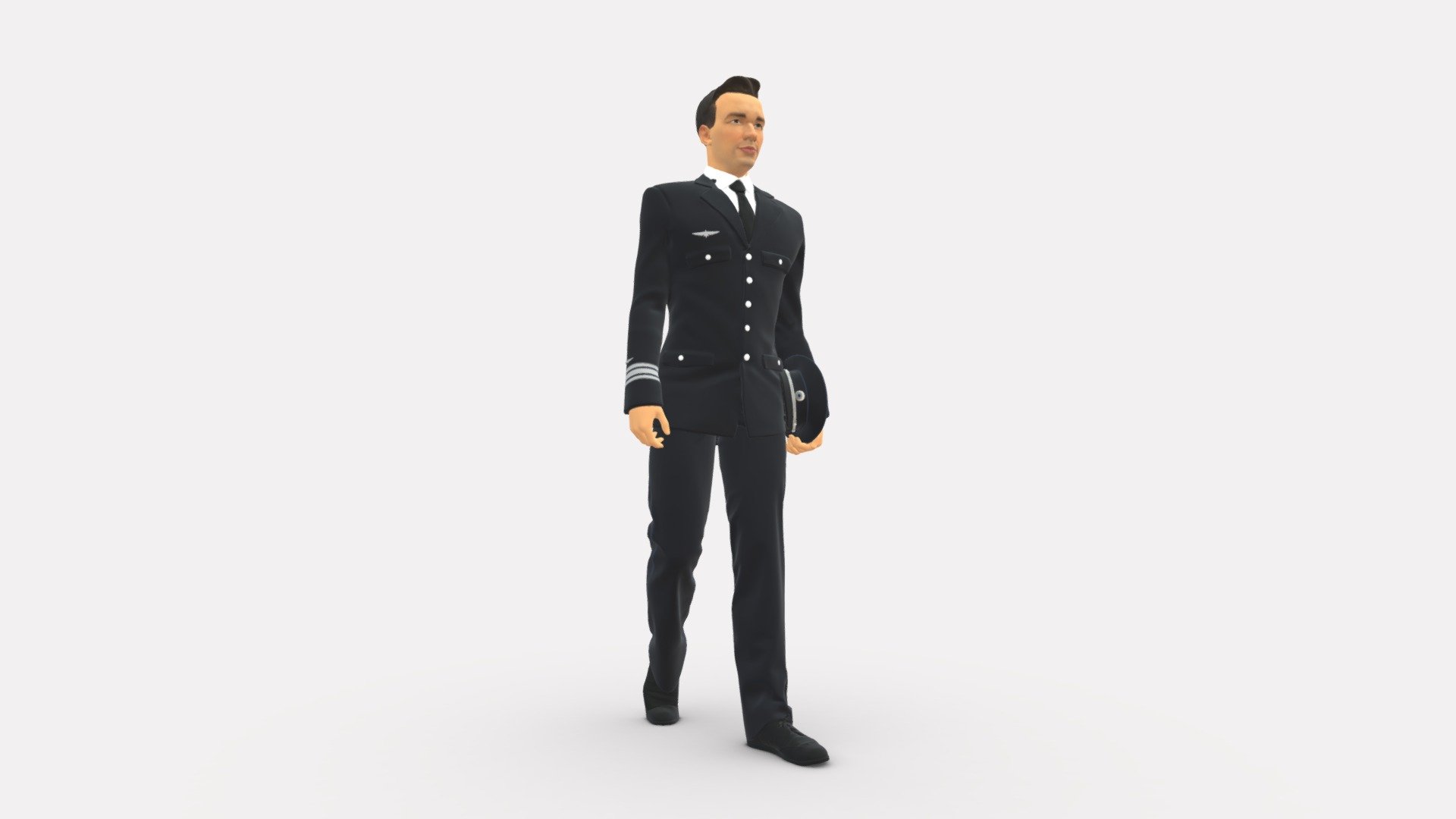 Pilot Man 0296 3d model