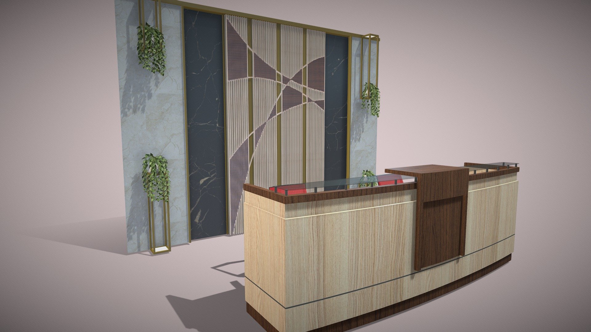 reception 3d model