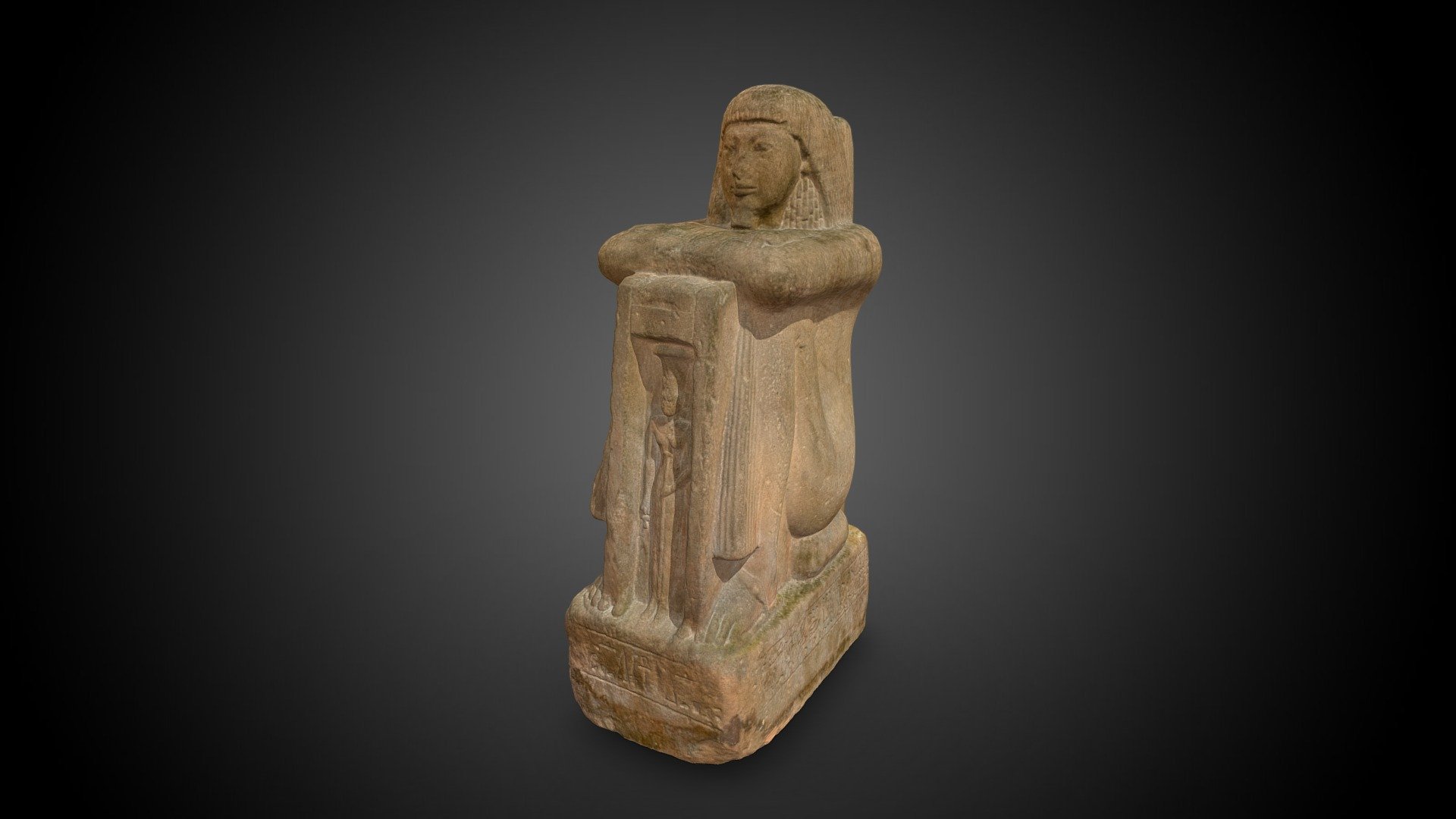 Naophorous Statue of Qen, Priest of Anukis 3d model