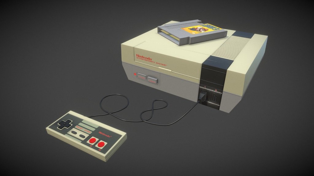 Nintendo Entertainment System NES 3d model