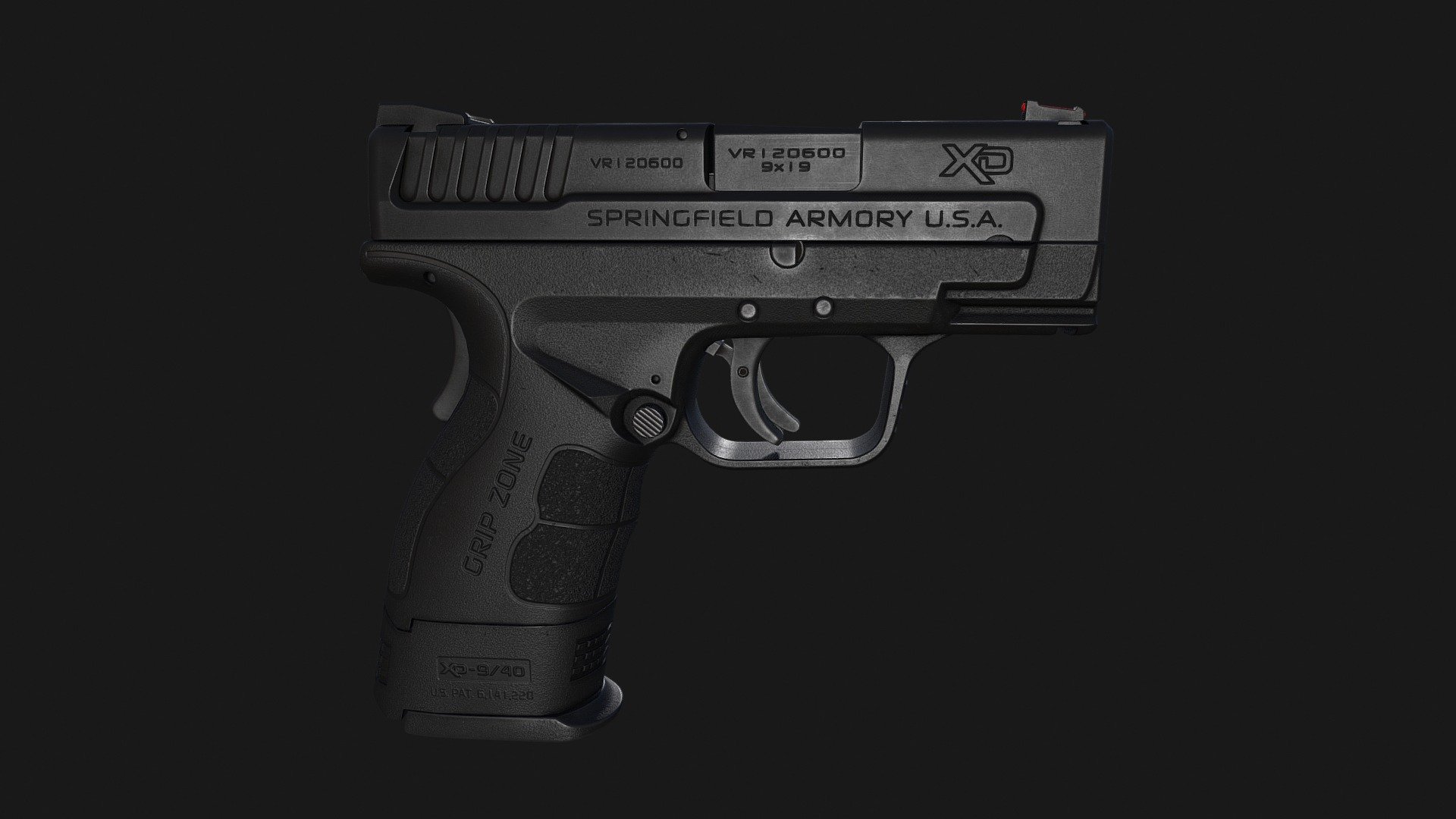 Springfield Armory XD Mod.2 Sub-Compact 3d model