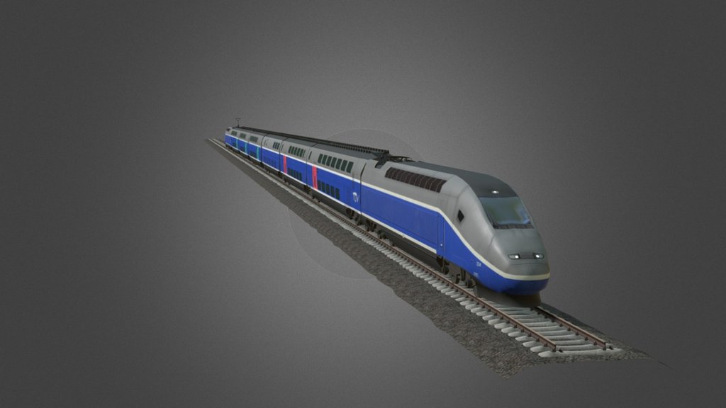 TGV Duplex Train 3d model