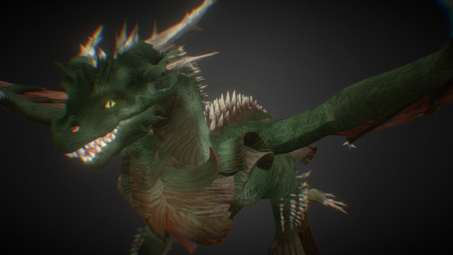 Dragón Definitivo Bosque 3d model