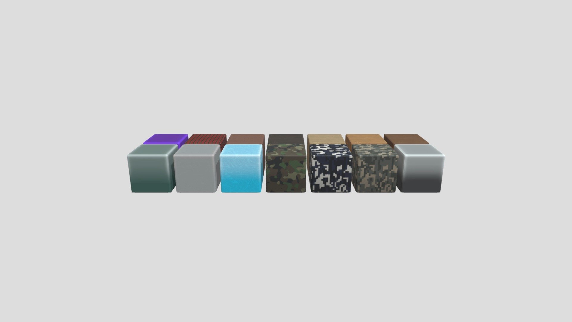 Stylized Cubes 3d model