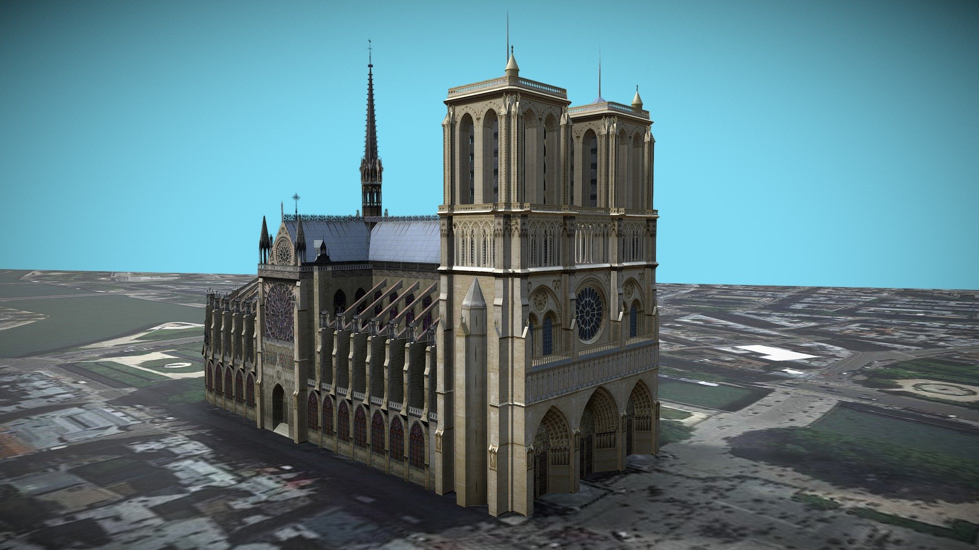 NOTRE DAME DE PARIS 3d model