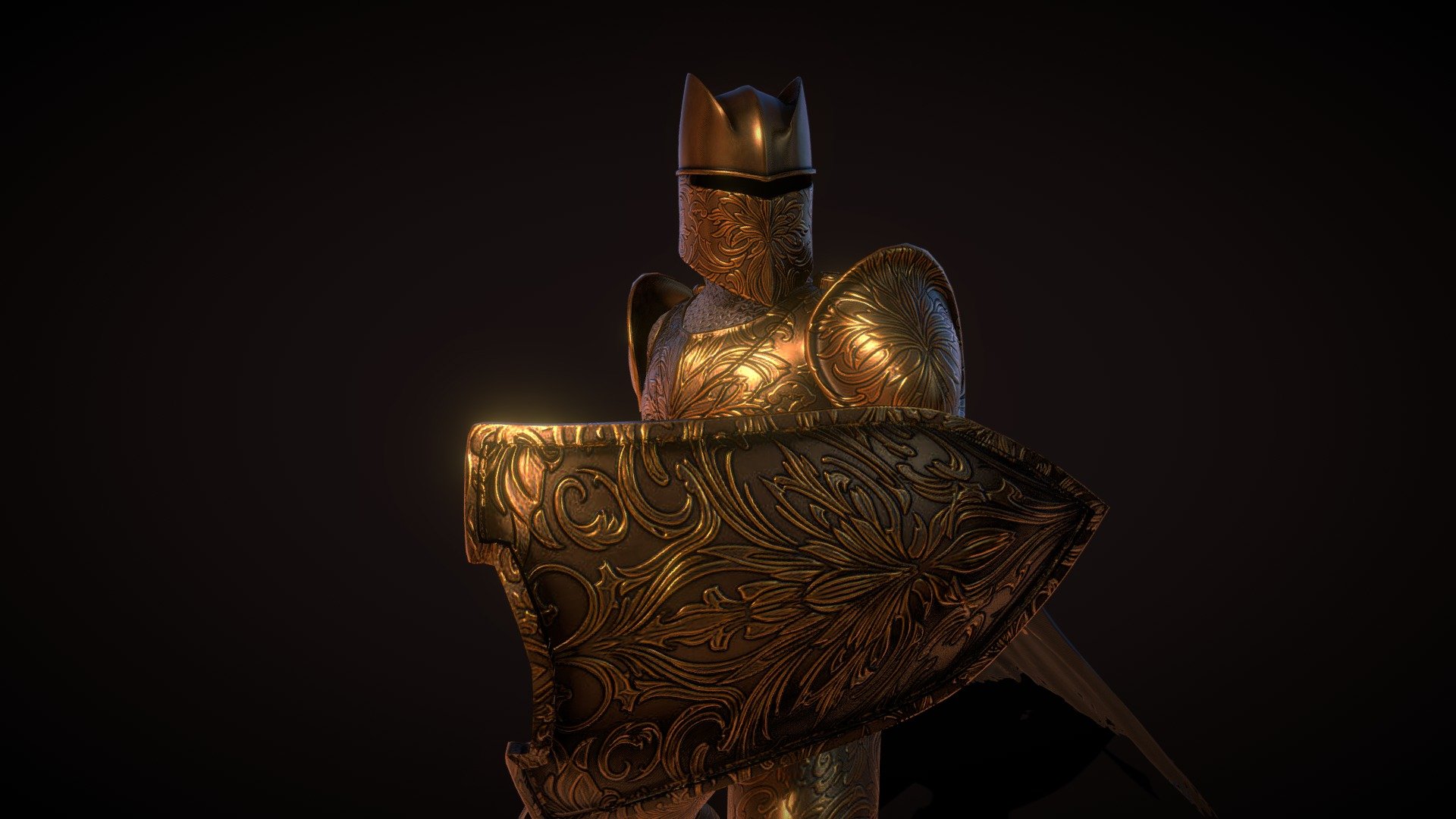 Golden Knight 3d model