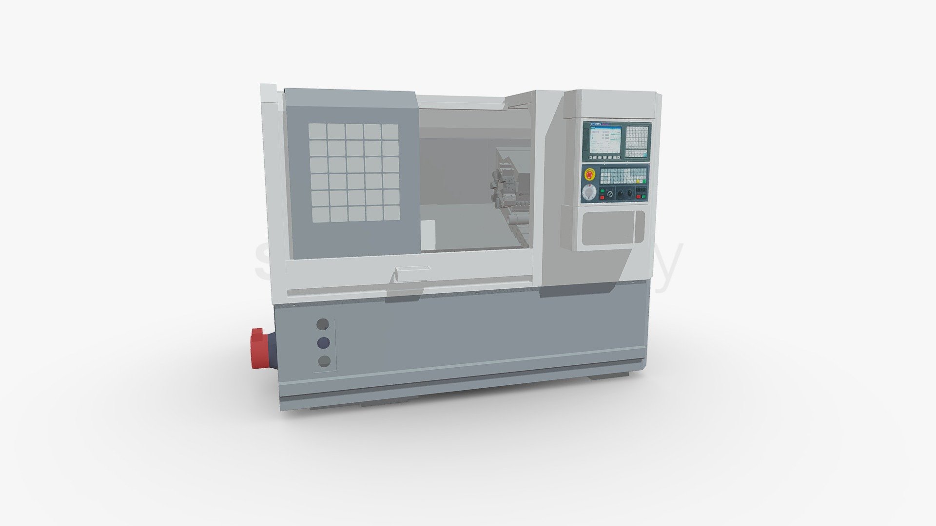 PR0283_CNC_LATHE 3d model