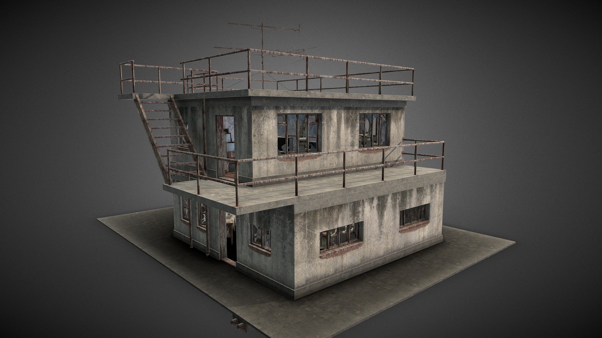 Airfield Building 1 3d model