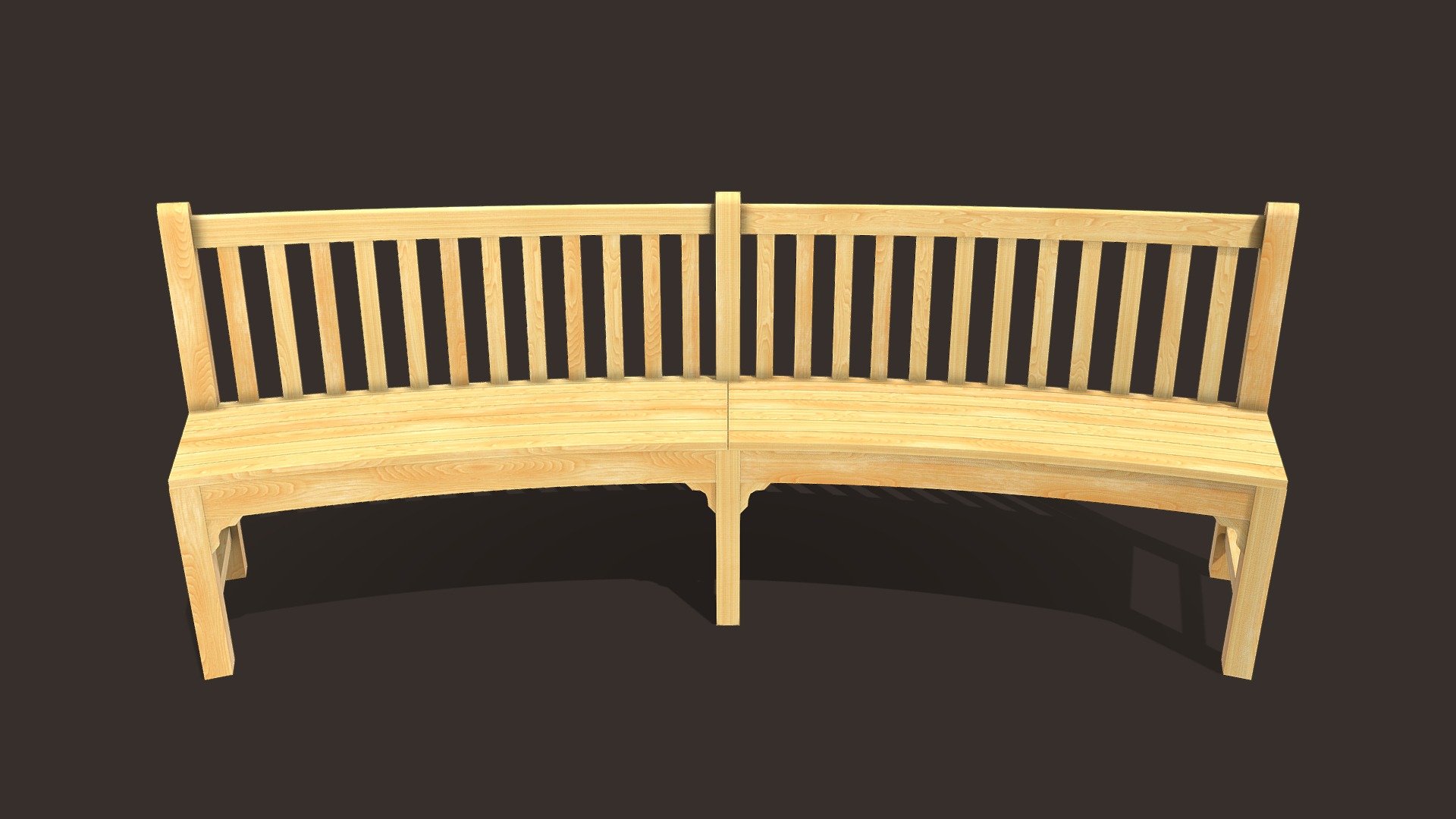 Outdoor bench 3d model