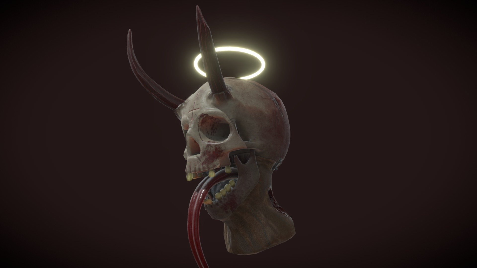 Demon head 3d model