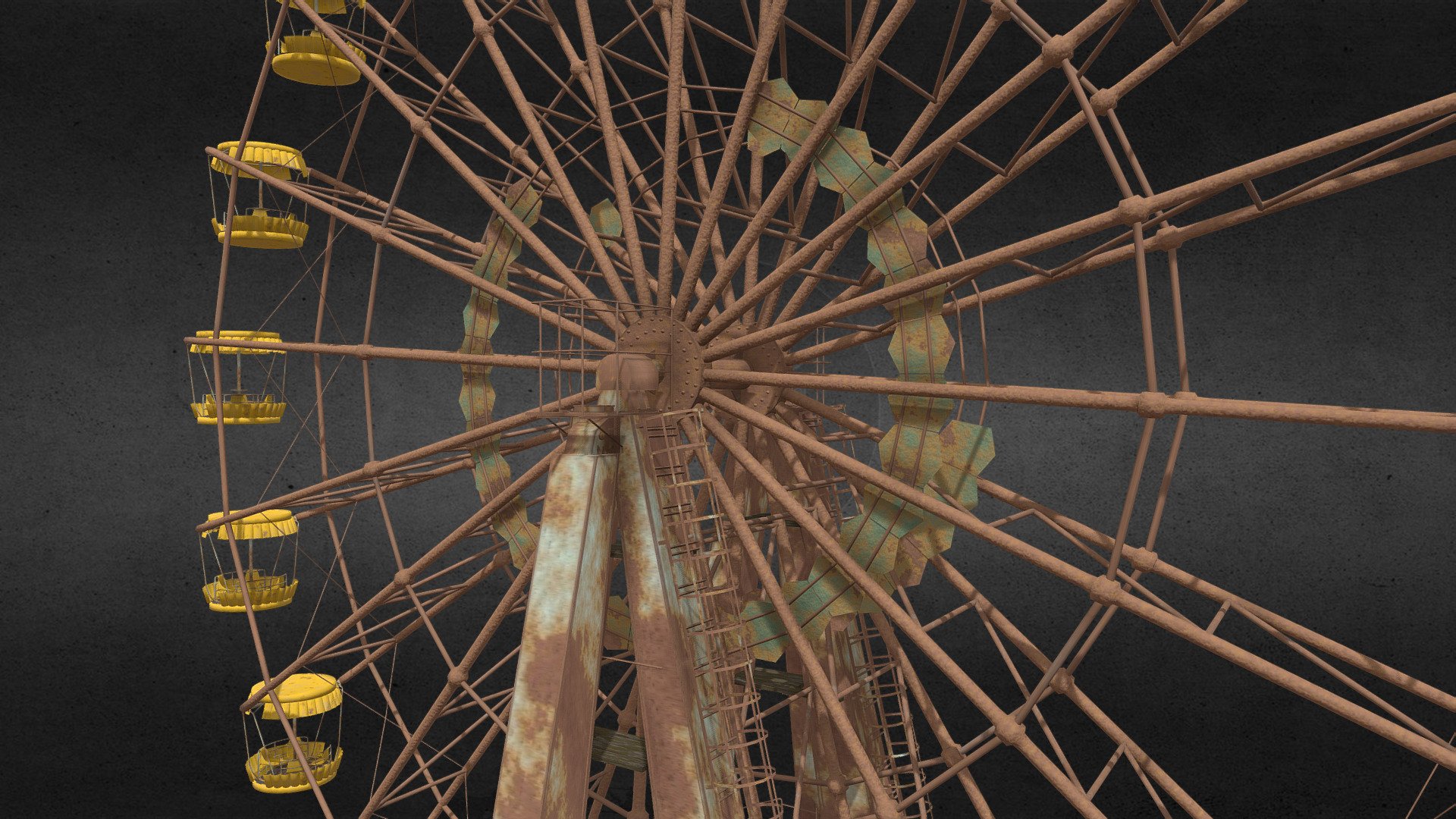 Pripyat ferris wheel 3d model