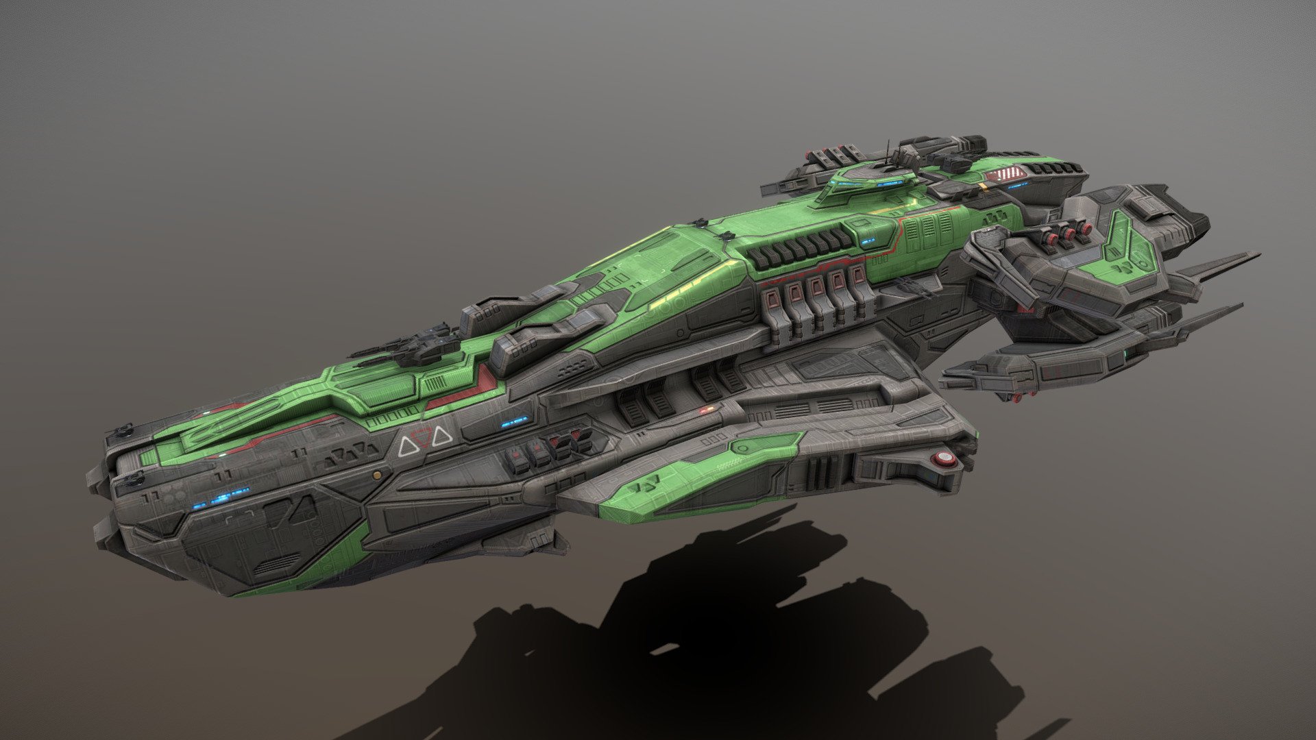 Swordbreaker Class Battleship 3d model