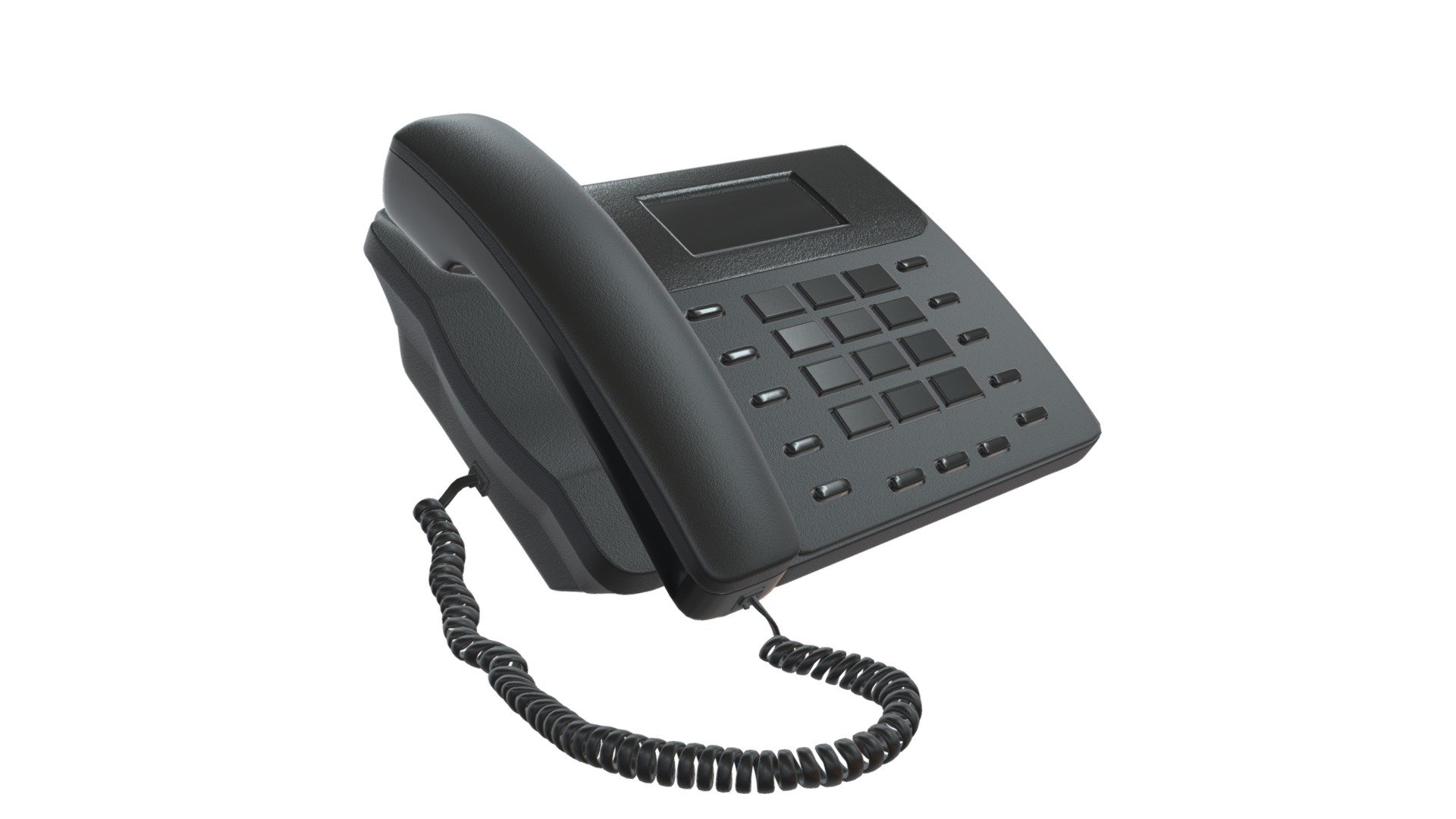 Office button phone 3d model