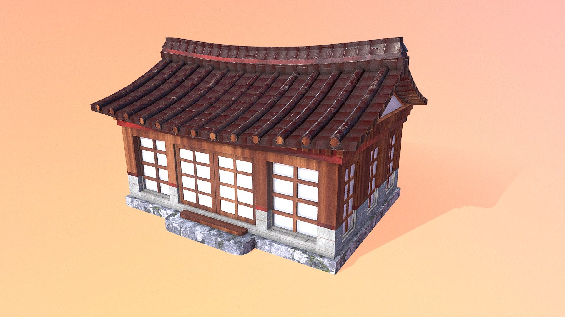 Japanese Abode 3d model