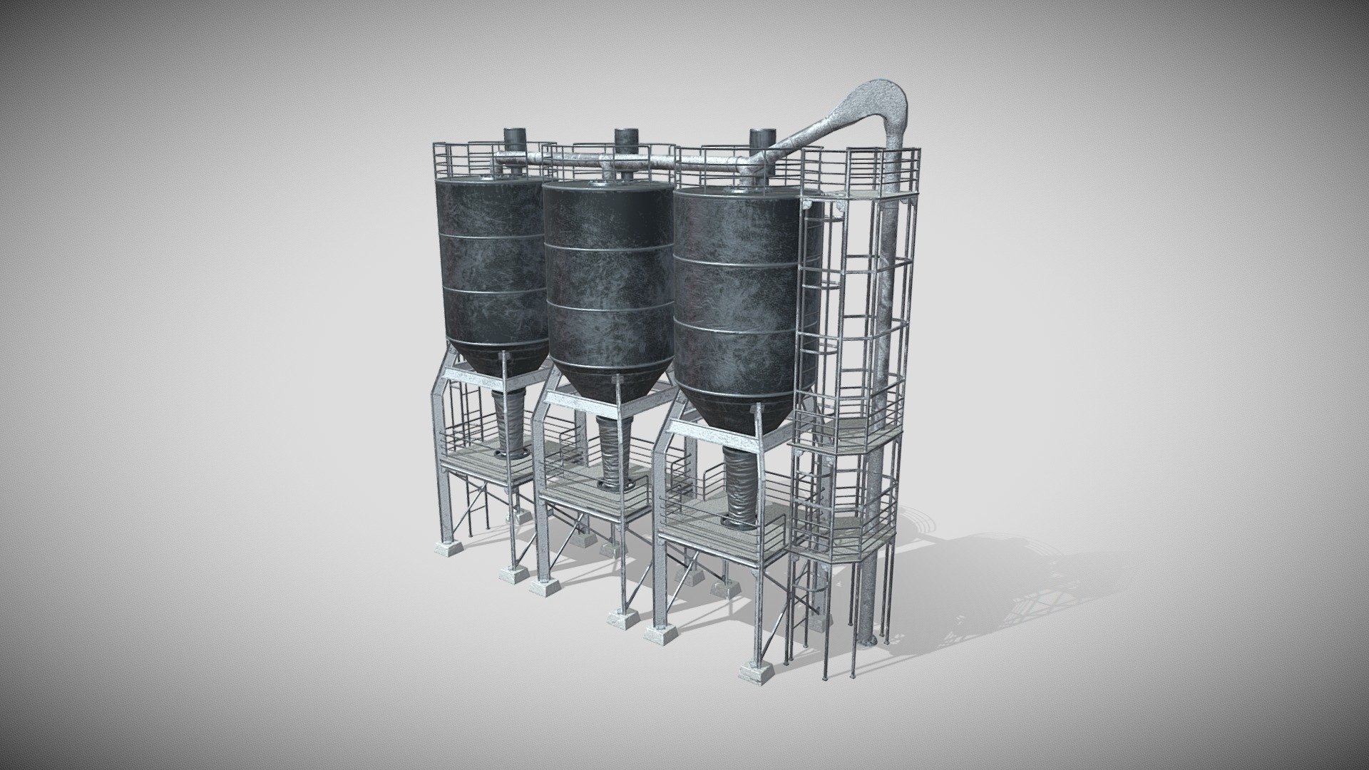 Factory Unit 3d model