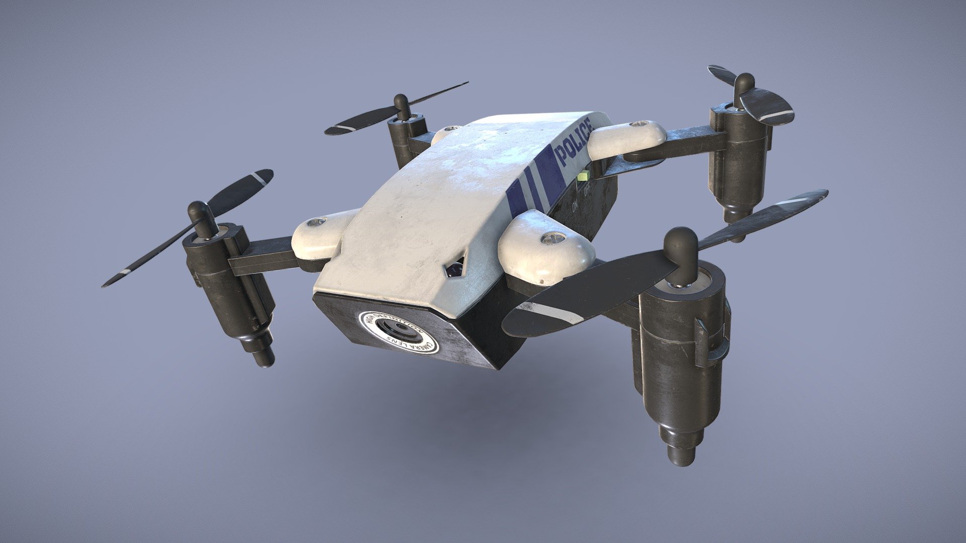 Police Drone 3d model