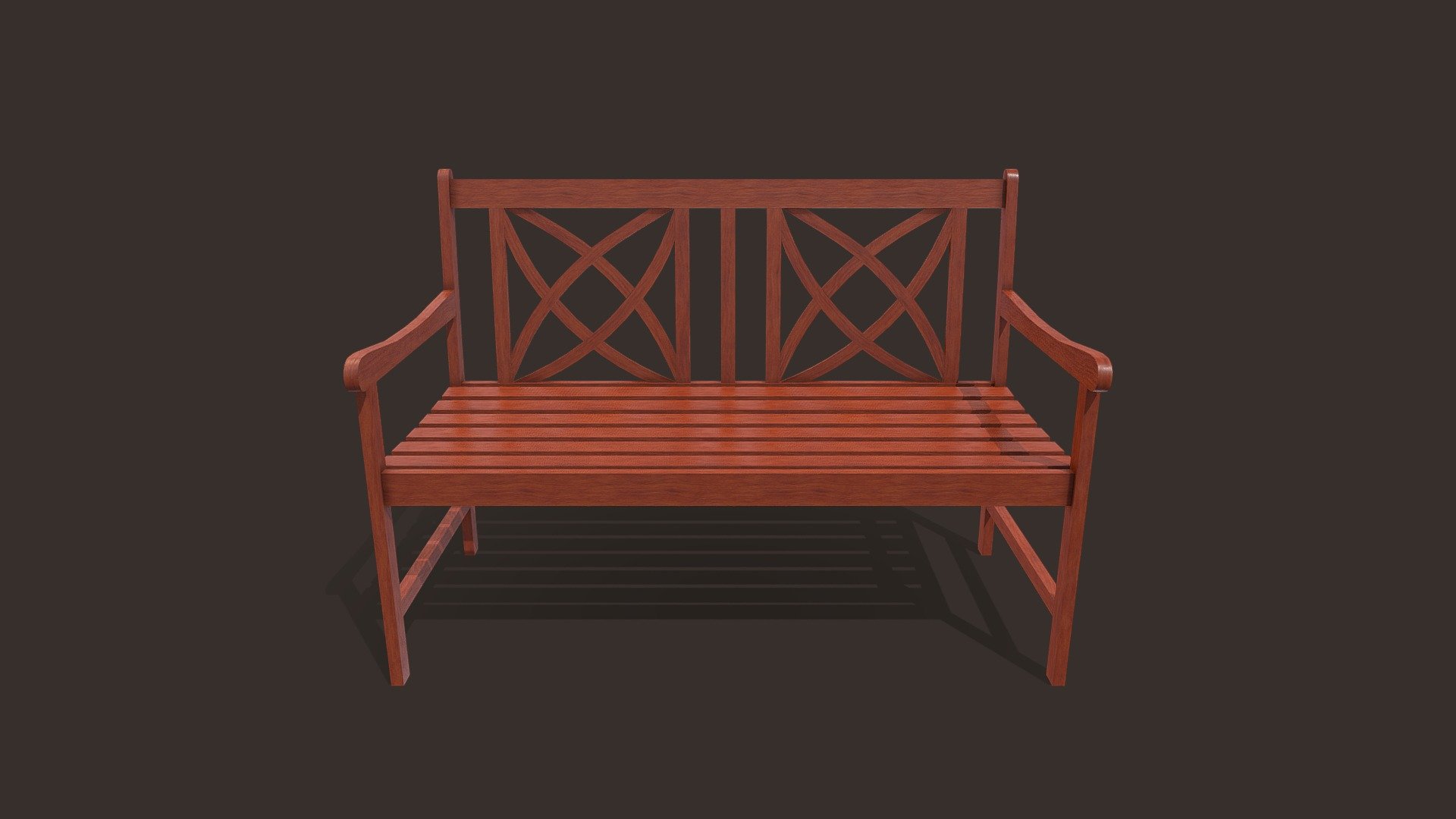 Outdoor  bench 3d model