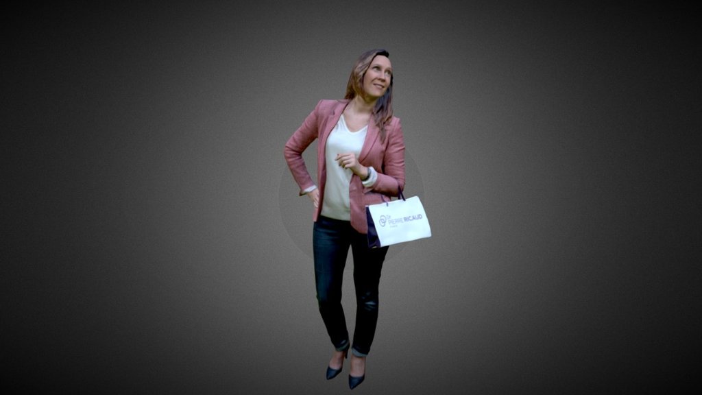 Shopping Women 3d model