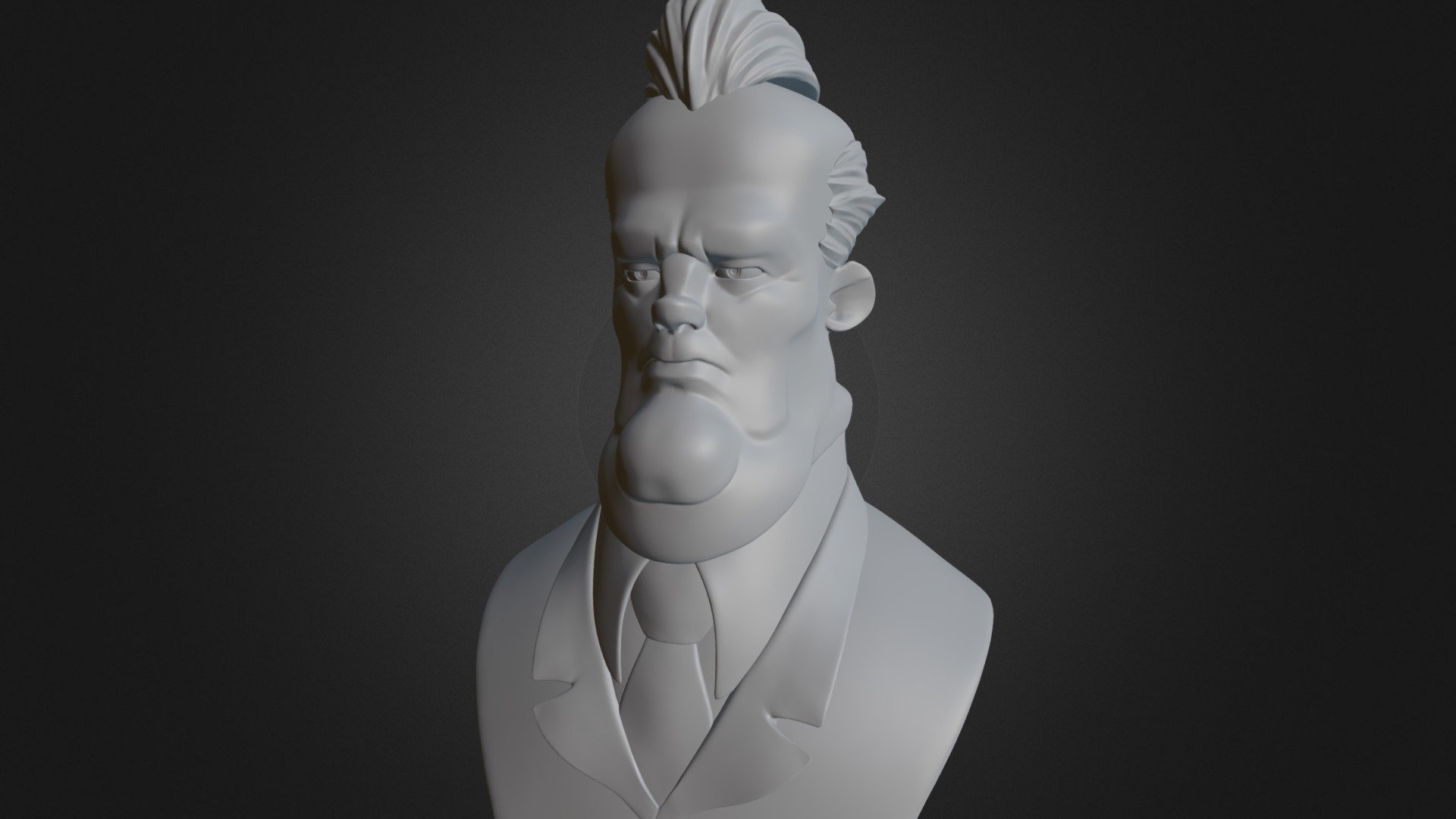 Cartoon sketch 3d model