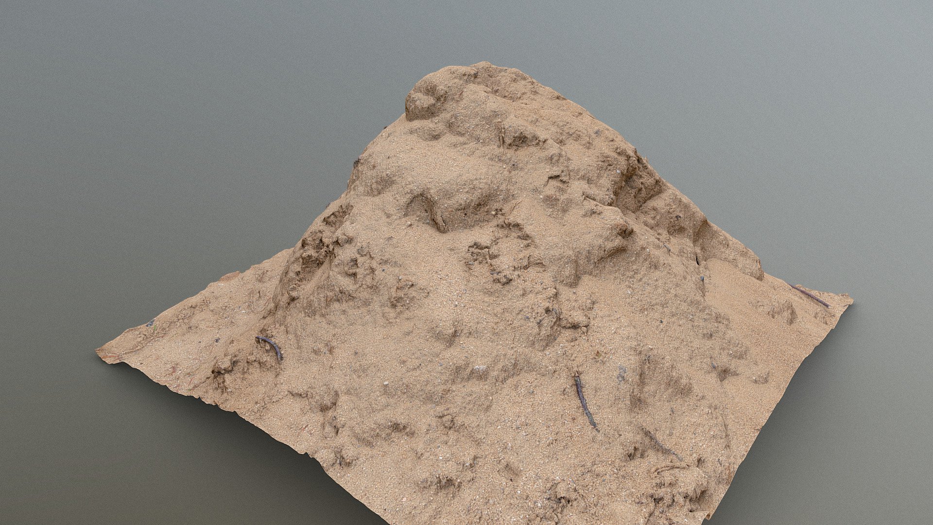 Sandbox pile 3d model