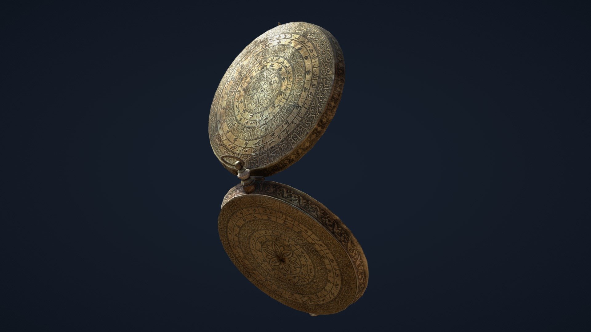 Persian Compass/Qibla 3d model