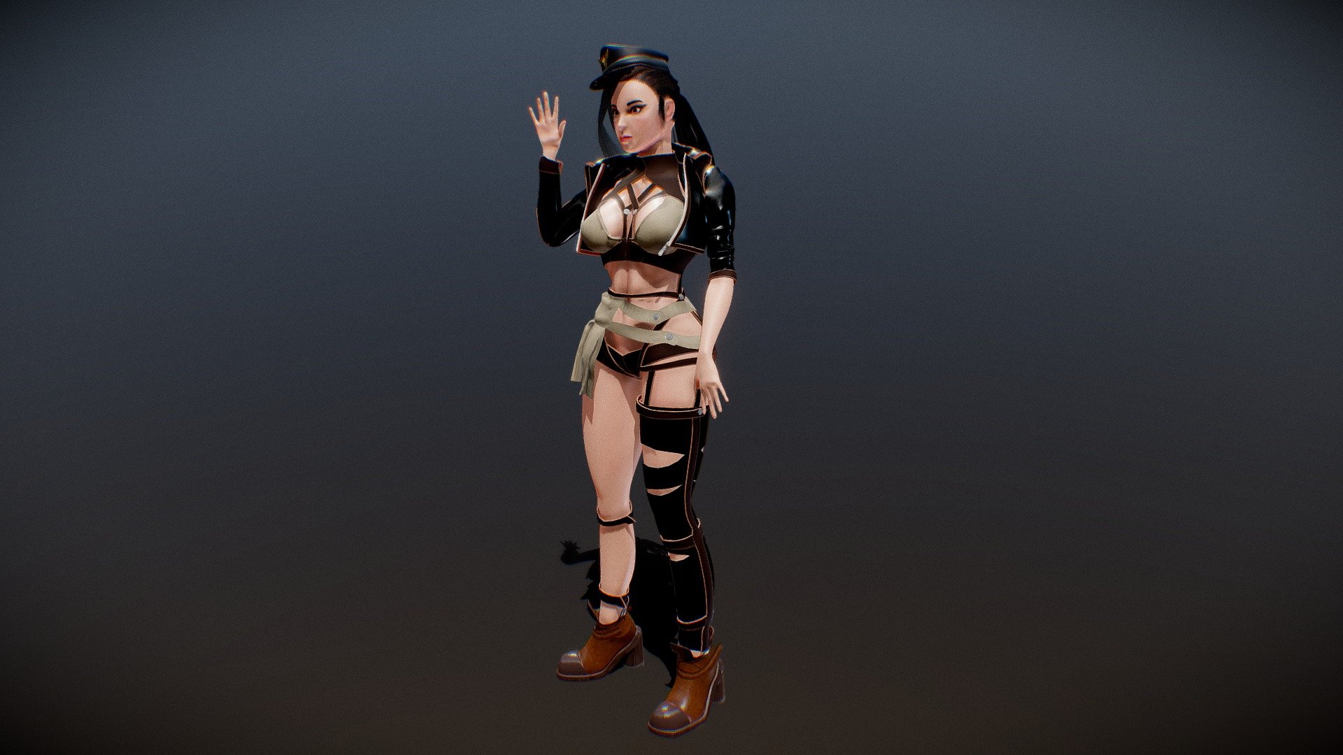 Character Lieutenant 3d model