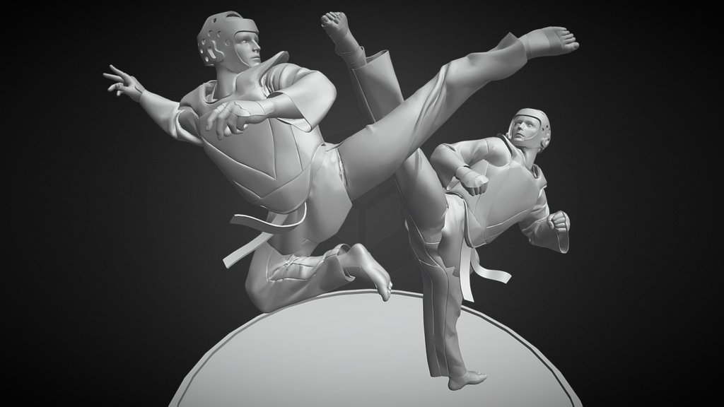 Taekwondo 3d model