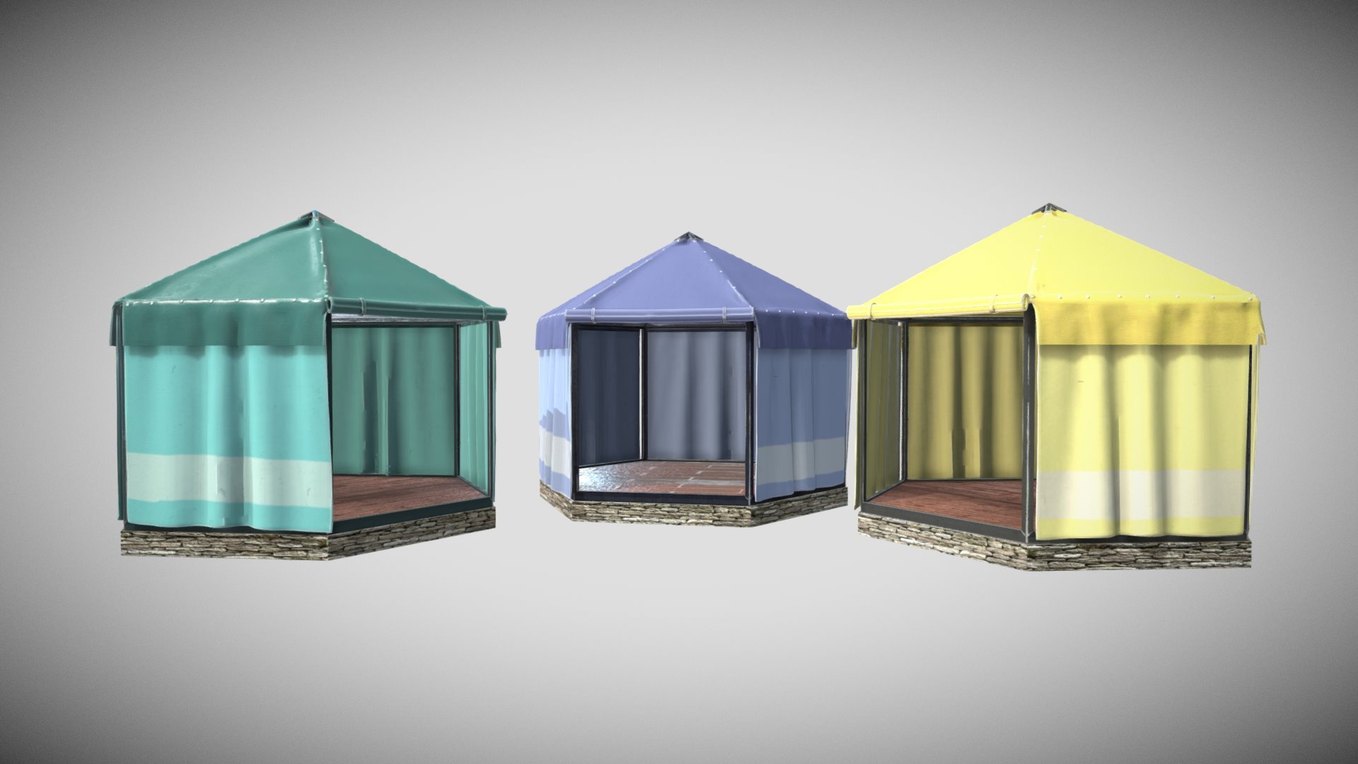 Tent Stand Module 3d model