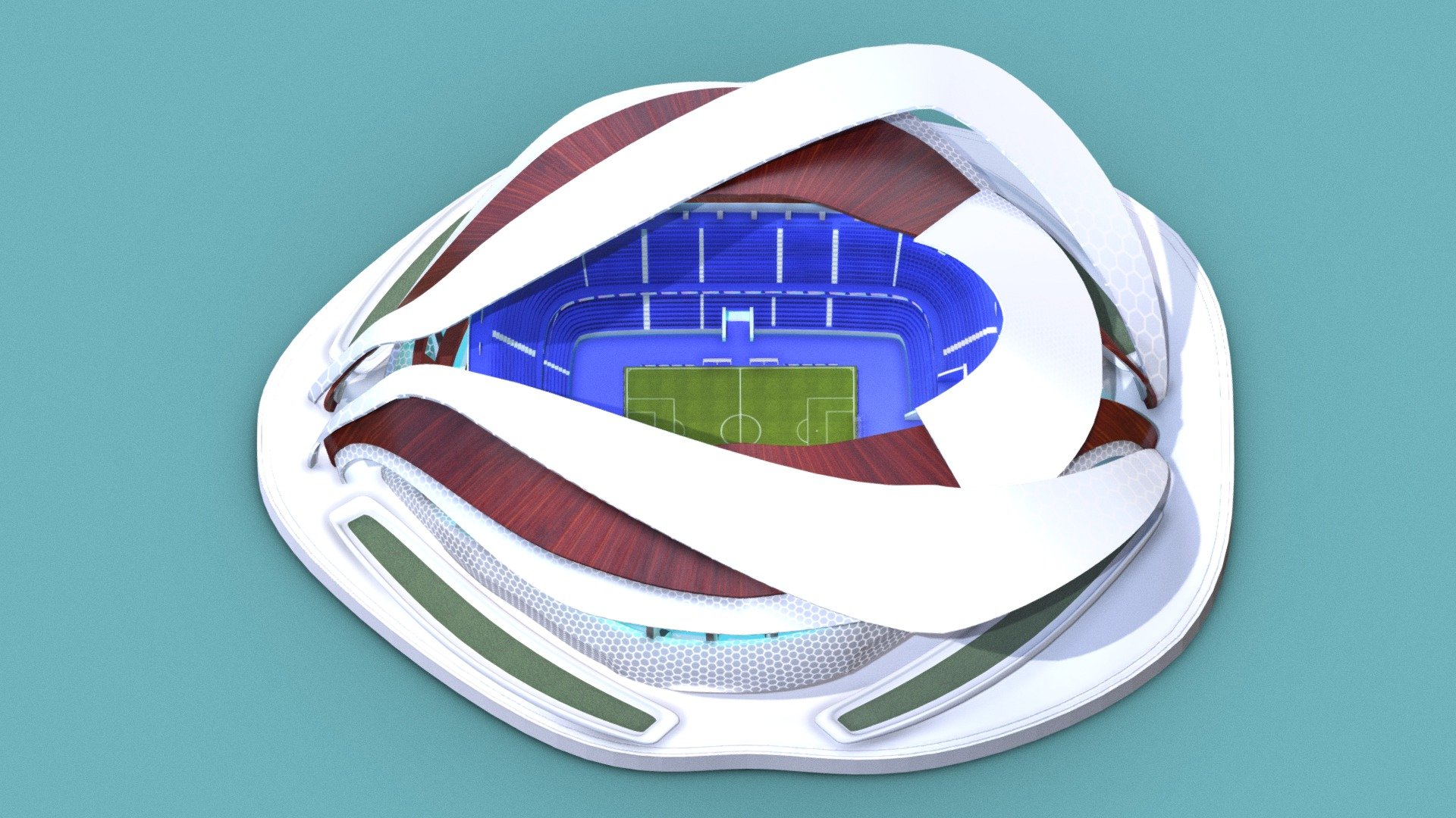 Football Stadium 3d model